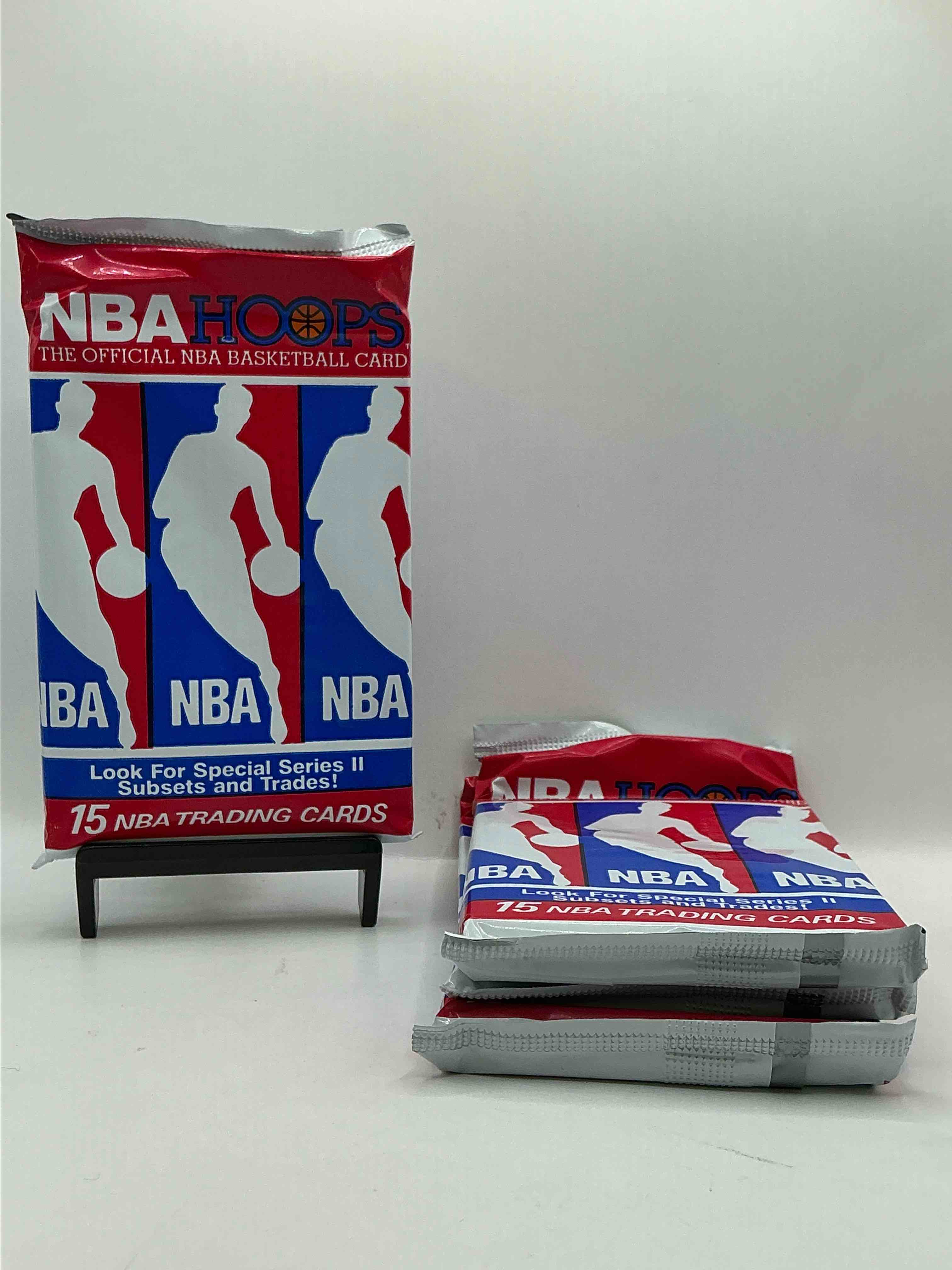 Michael Jordan?! Wow, Vintage 1990/91 NBA Hoops RARE Red Series Two Sealed Sports Card & Collectible Pack, Direct From Original Factory Sealed Retail Case!Series 2 Extremely Hard To Find & Includes Sought After Subsets! Look For Many Valuable Cards Such As Michael Jordan #65 (PSA 10 Value $225) & So Much More!
