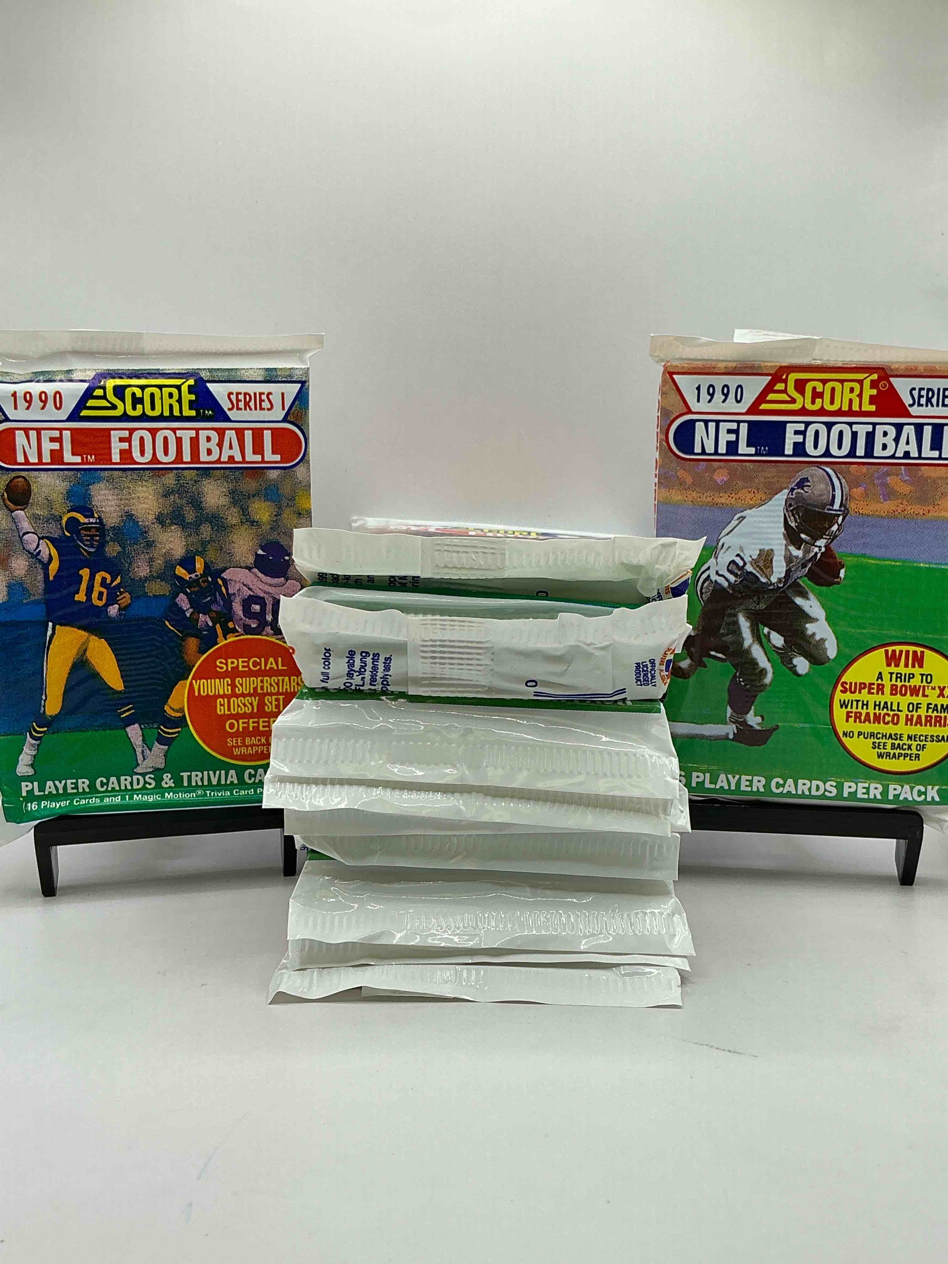 Emmitt Smith Rookie!? In Perfect Condition Worth Hundreds! 1990 Score Football Unopened Collectible Sports Card Packs! Direct From Original Bax! Look For Valuable Emmitt Smith Rookie Cards! Let The Search Begin!