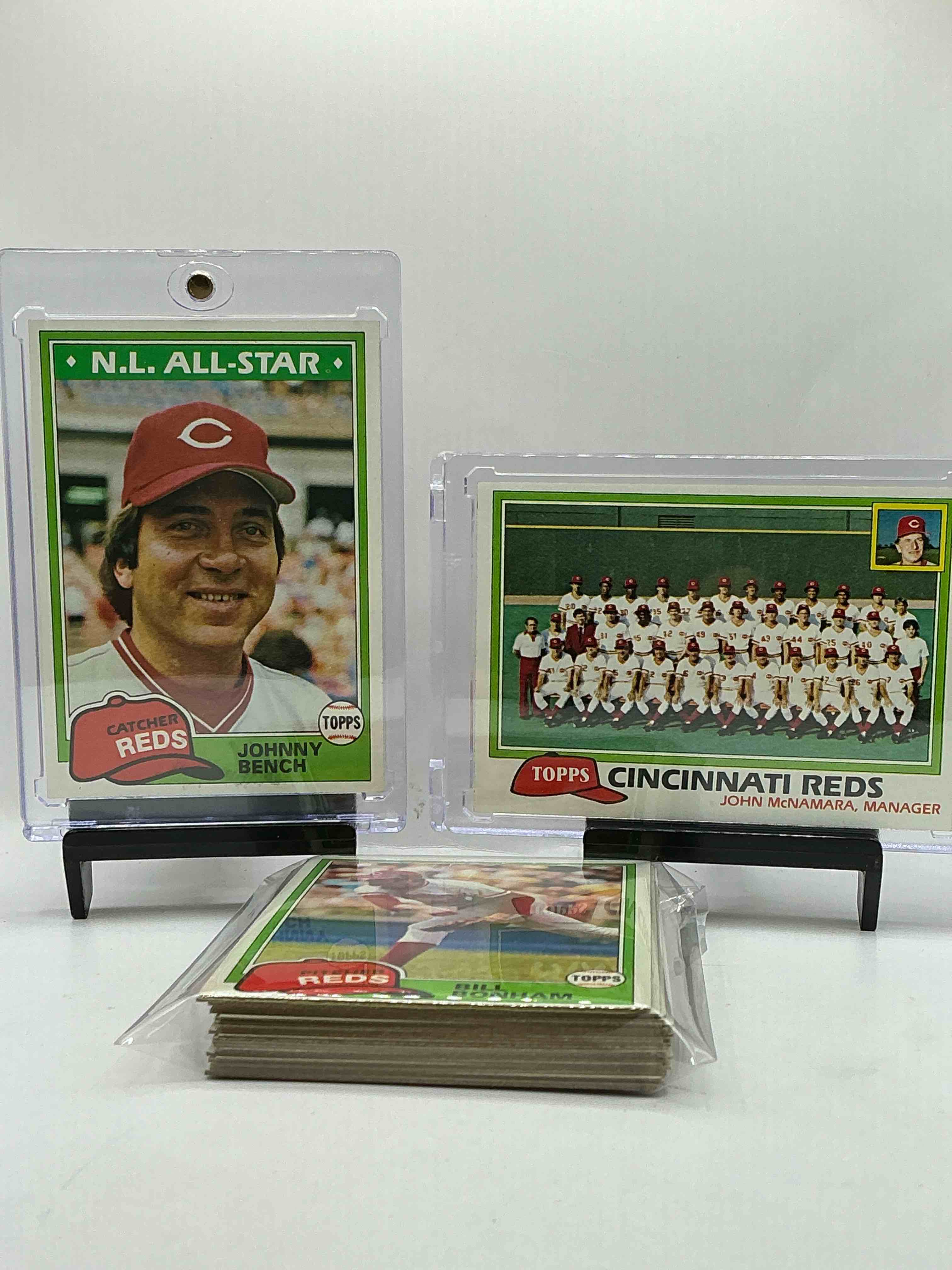 1981 Reds Team Set! 28 Card Team Set! Insane Vintage Reds Set! Johnny bench, Bill Bonham, Vic Correll, Mike Lacoss, Junior Kennedy, Dave Concepcion, Ken Griffey, Tom Seaver, Joe Nolan, Dave Collins & More!