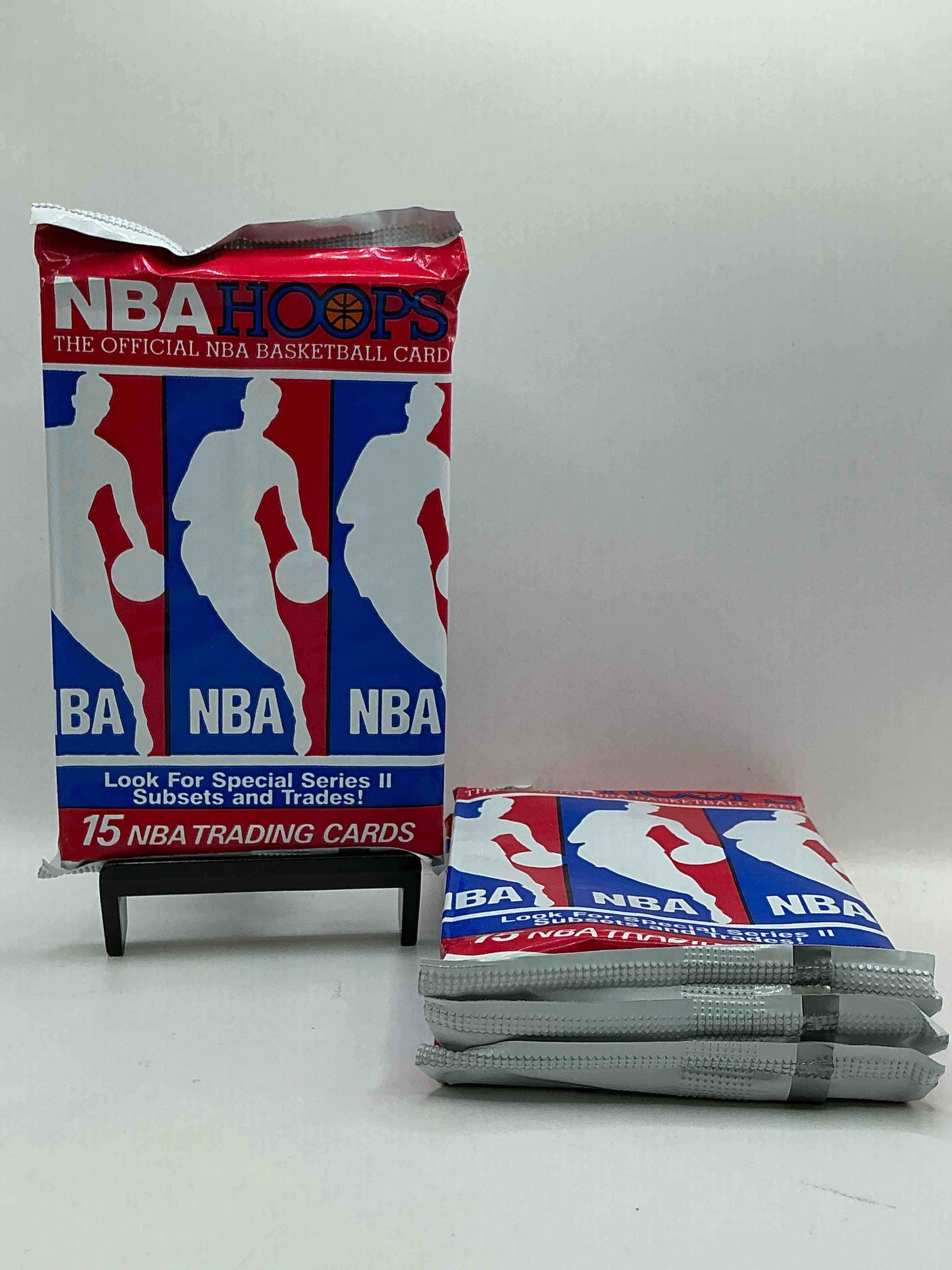 Michael Jordan?! Wow, Vintage 1990/91 NBA Hoops RARE Red Series Two Sealed Sports Card & Collectible Pack, Direct From Original Factory Sealed Retail Case!Series 2 Extremely Hard To Find & Includes Sought After Subsets! Look For Many Valuable Cards Such As Michael Jordan #65 (PSA 10 Value $225) & So Much More!