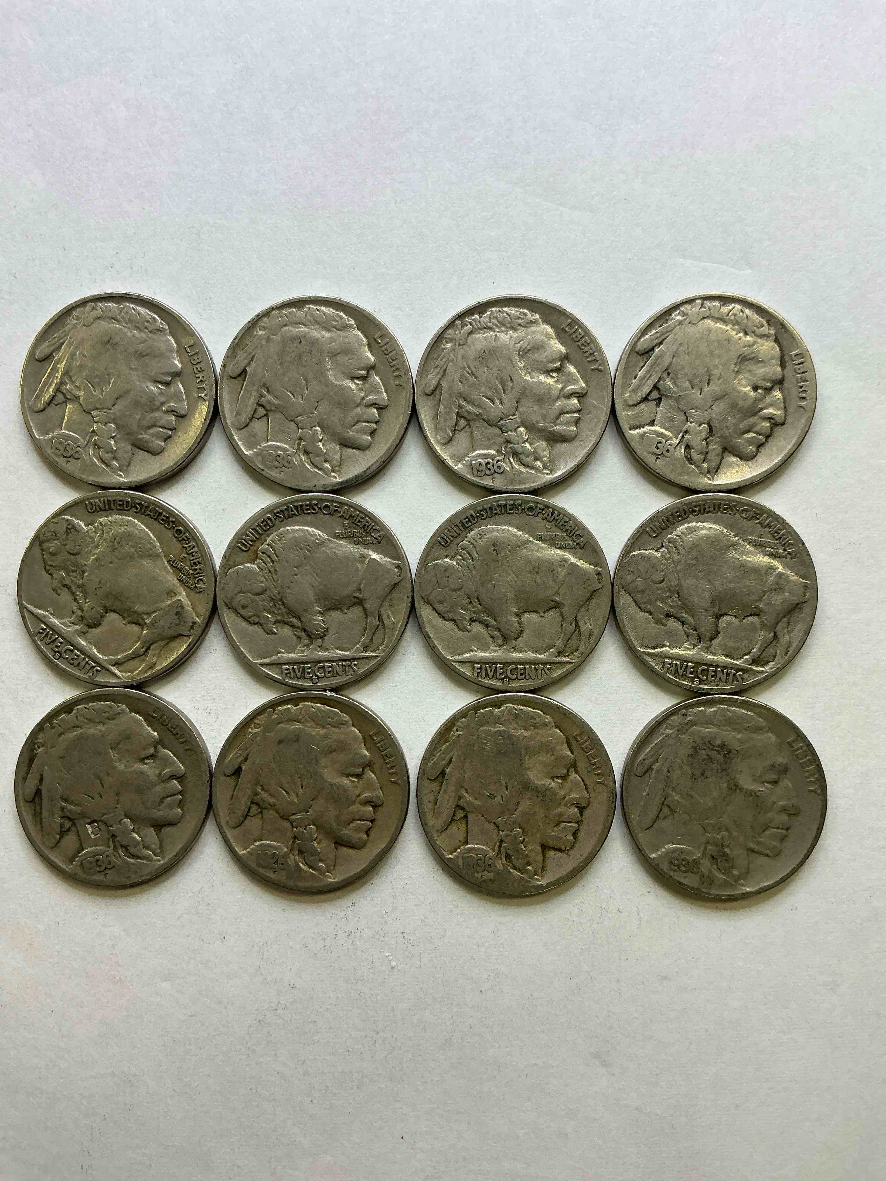 Historic Buffalo Nickels! Indian Head Buffalo Nickels Were Minted From 1913 To 1938 & Have Become A Favorite For Coin Collectors Around The World! Own Pieces Of American History With These Cool Indian Head Buffalo Nickels In Circulated Condition, Most With Visible Dates Which Is Very Rare For Buffalo Nickels!