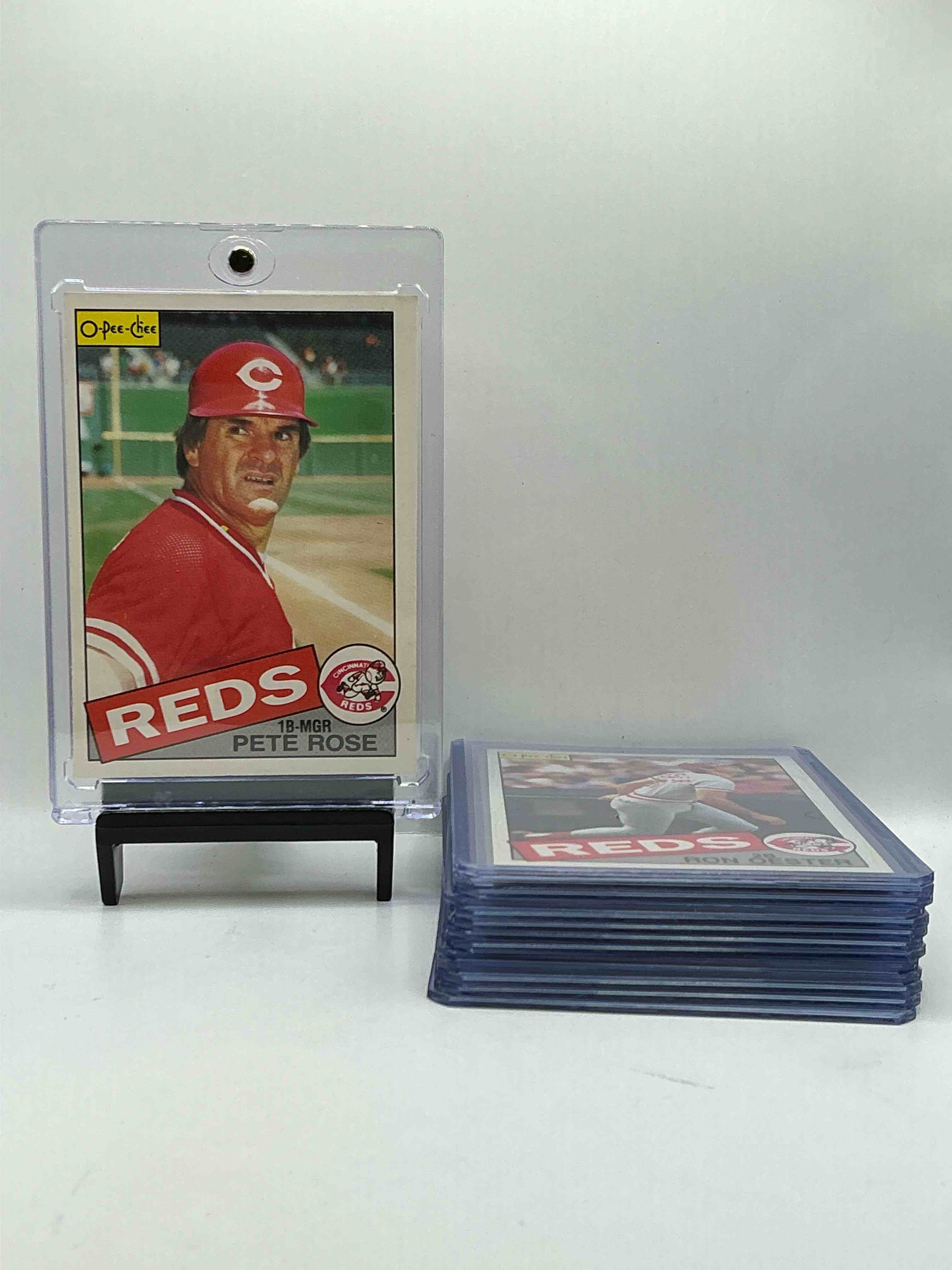 1985 O-PEE-CHEE Ultra Rare Reds Team Set! Legends Inside Including Pete Rose, Dave Parker, Ron Oester, Tony Perez, Dave Concepcion & More!