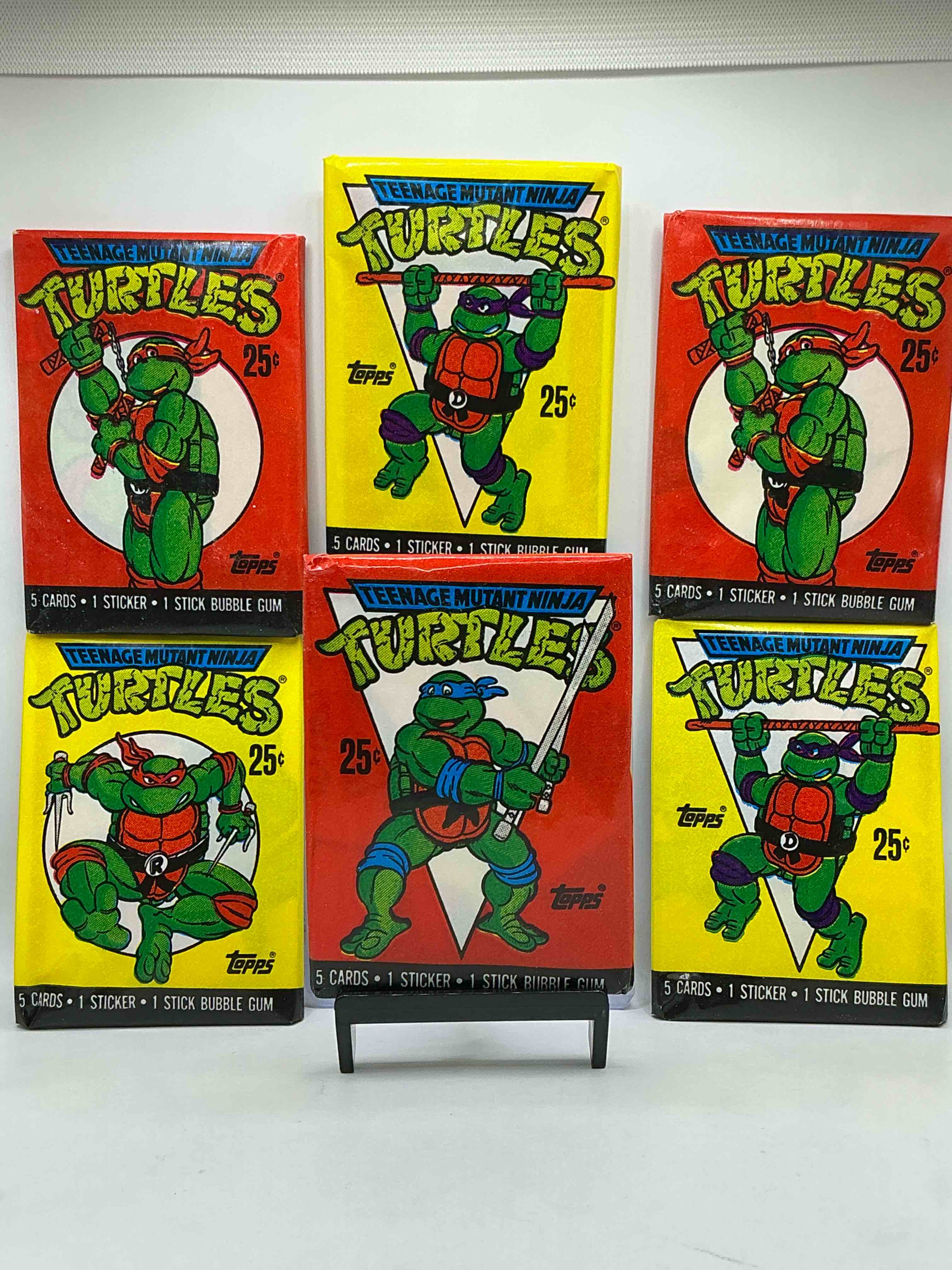 1989 Ultra Rare Ninja Turtles! Wow! Check Out These Super Rare 1989 FIRST SERIES Topps Teenage Mutant Ninja Turtles Sealed Card Wax Packs, Direct From Original Retail Case! These Cards Have Become Serious Collector Items & Are The Very First TMNT Card Series Made, Originating In The Awesome Year Of 1989! Own Rare Pieces Of Ninja Turtle History!