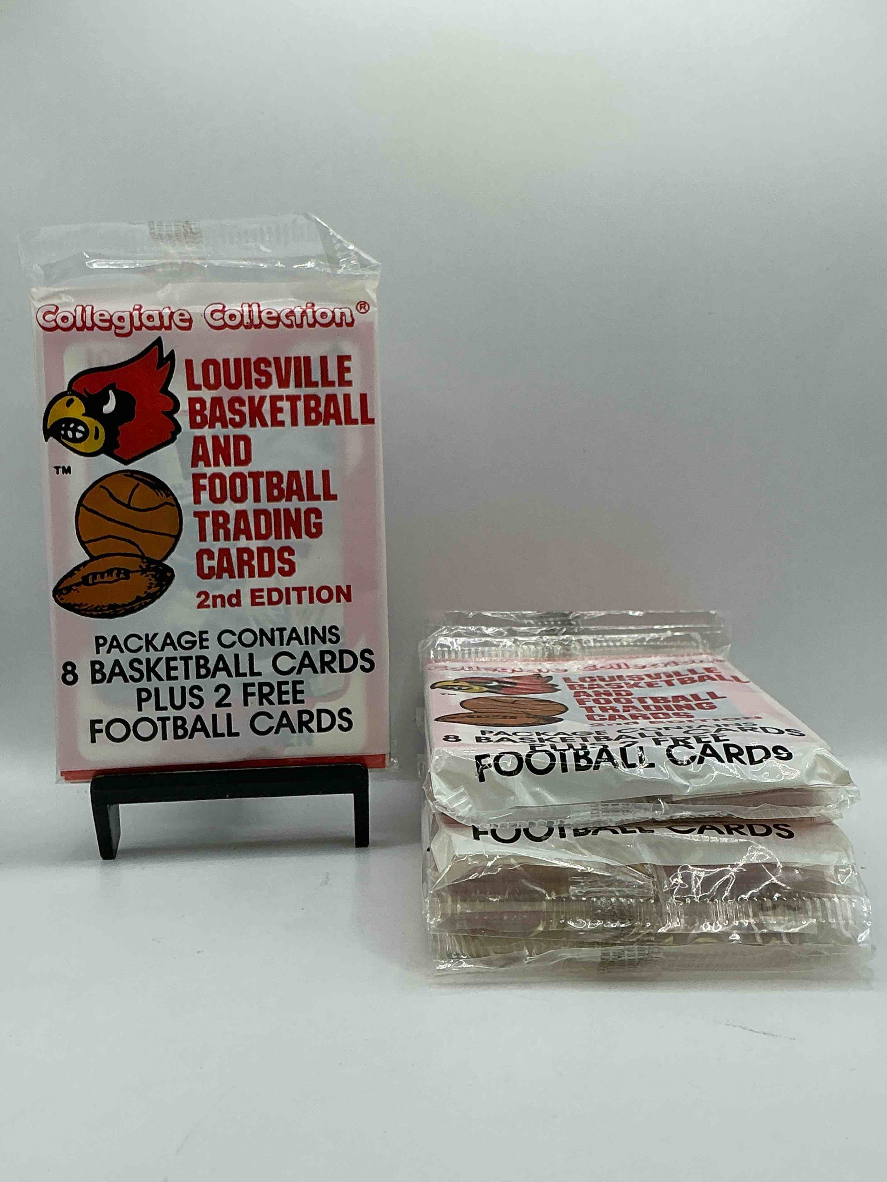 Louisville Cardinals Collegiate Collection Basketball & Football Card Packs! 10 Cards Per Pack! Search For Legends! Pervis Ellison, Darrell Griffith & So Many More! Cards Fans Rejoice!
