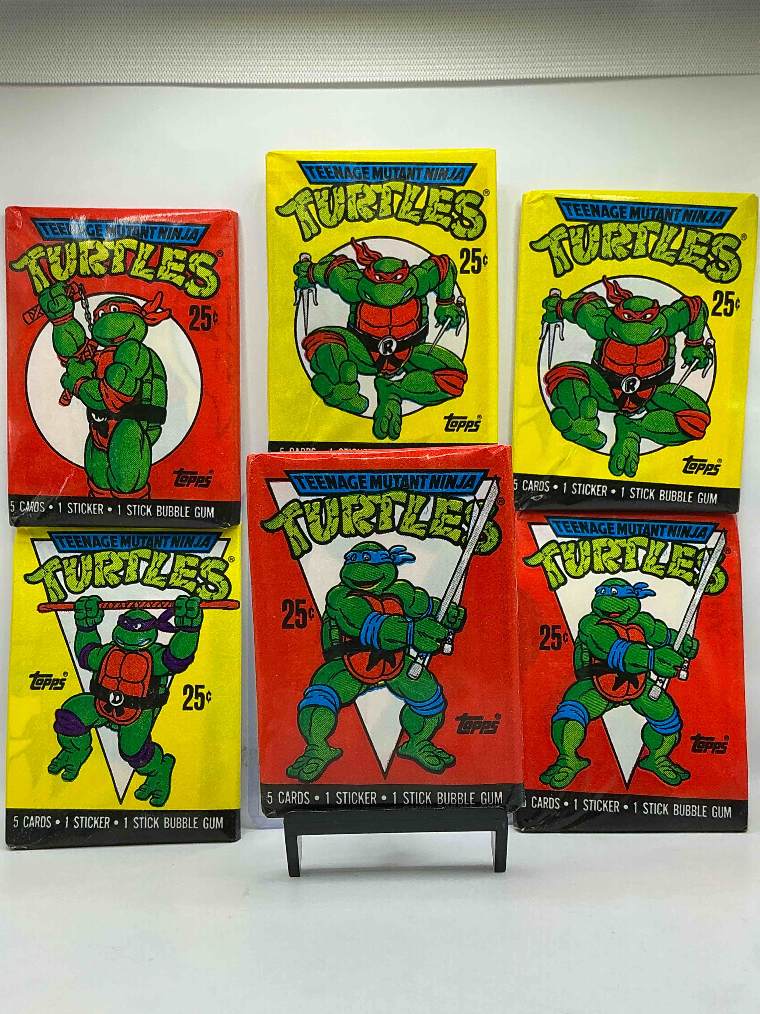 1989 Ultra Rare Ninja Turtles! Wow! Check Out These Super Rare 1989 FIRST SERIES Topps Teenage Mutant Ninja Turtles Sealed Card Wax Packs, Direct From Original Retail Case! These Cards Have Become Serious Collector Items & Are The Very First TMNT Card Series Made, Originating In The Awesome Year Of 1989! Own Rare Pieces Of Ninja Turtle History!