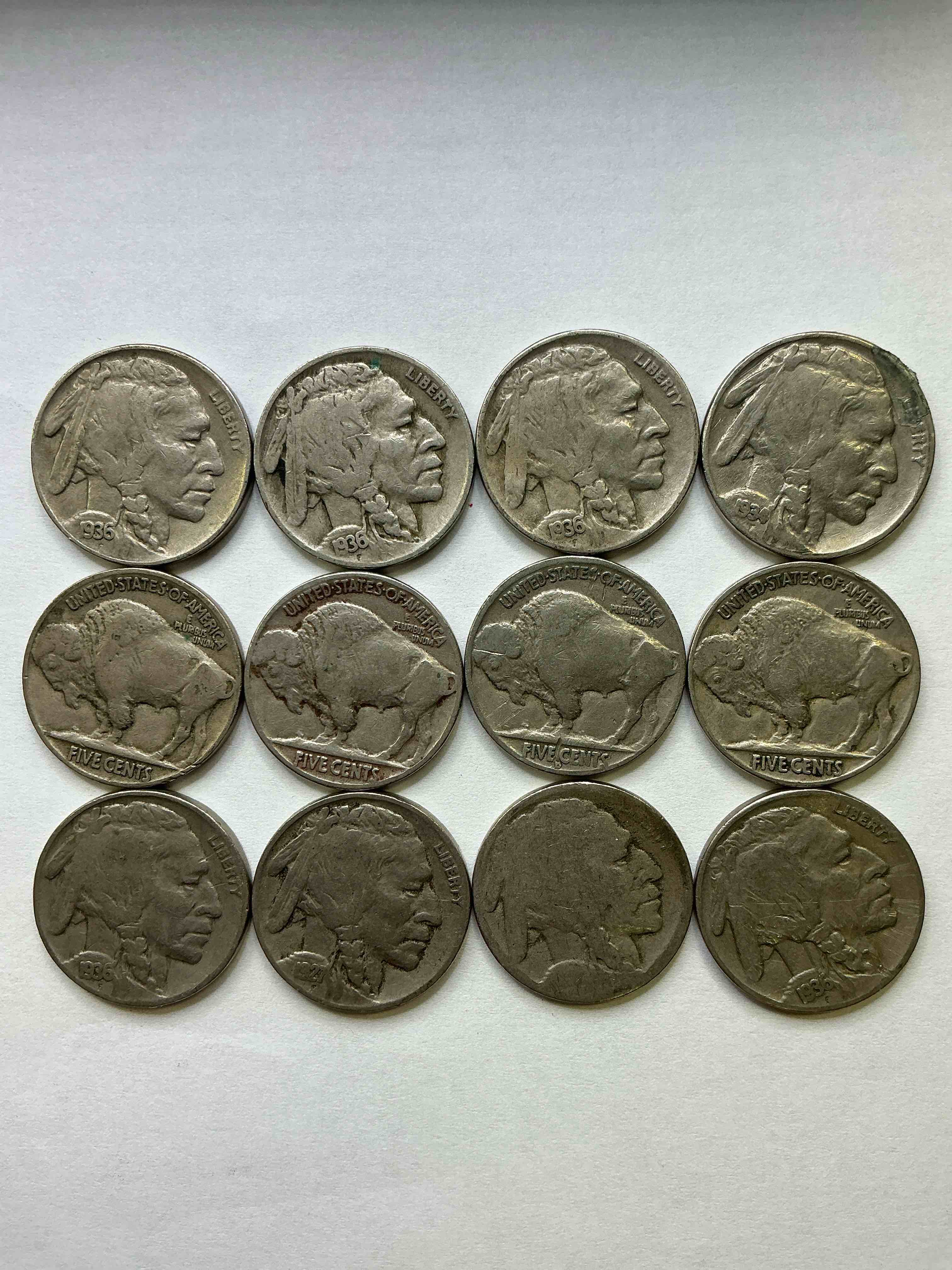 Historic Buffalo Nickels! Indian Head Buffalo Nickels Were Minted From 1913 To 1938 & Have Become A Favorite For Coin Collectors Around The World! Own Pieces Of American History With These Cool Indian Head Buffalo Nickels In Circulated Condition, Most With Visible Dates Which Is Very Rare For Buffalo Nickels!