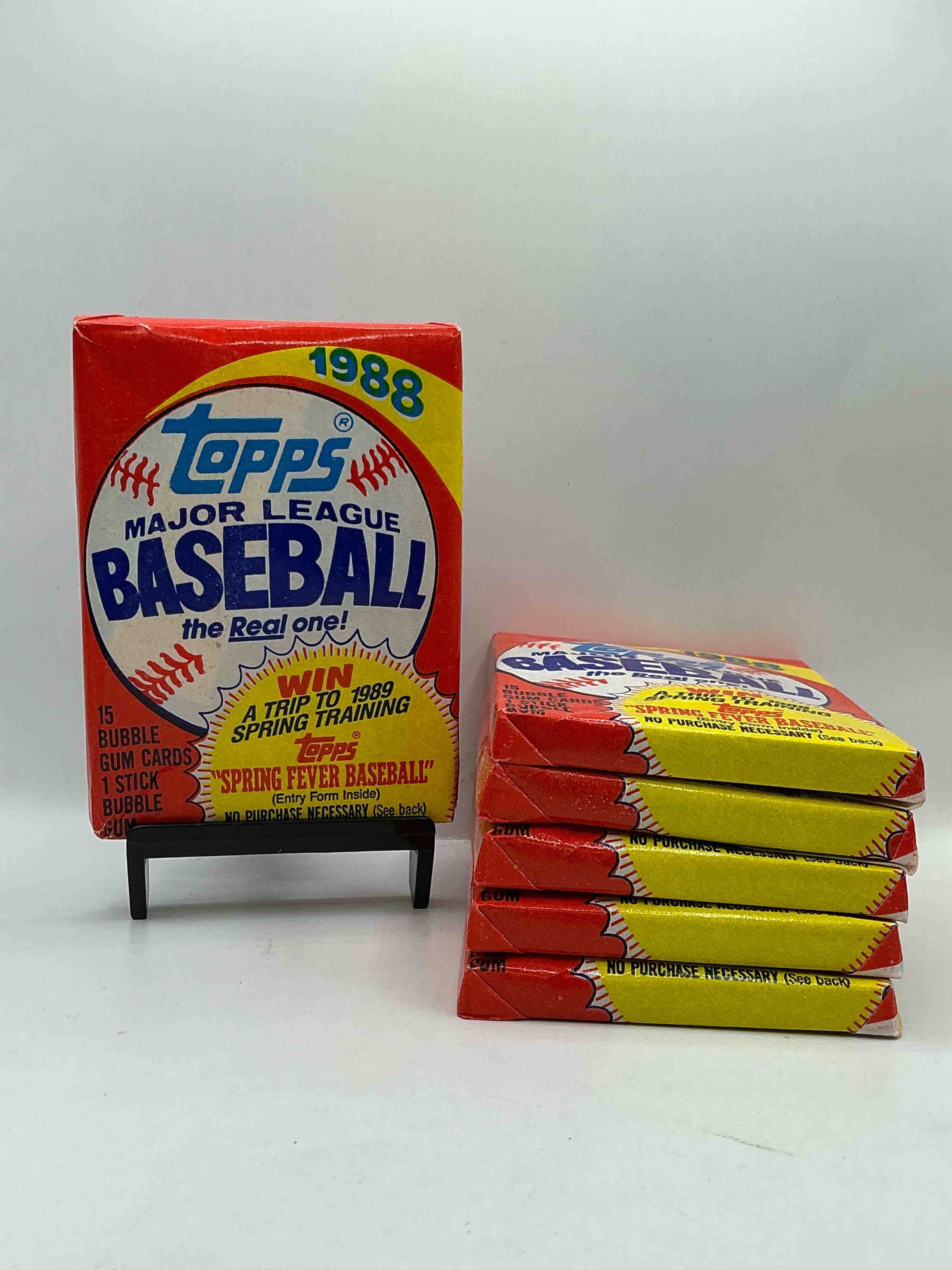 80's Baseball Fan's Rejoice! 1988 Topps Baseball Unopened Wax Packs Full Of Collectible Trading Cards! Search For Valuable Don Mattingly "World Of Baseball" & Nolan Ryan Cards Worth Hundreds In Perfect Condition!