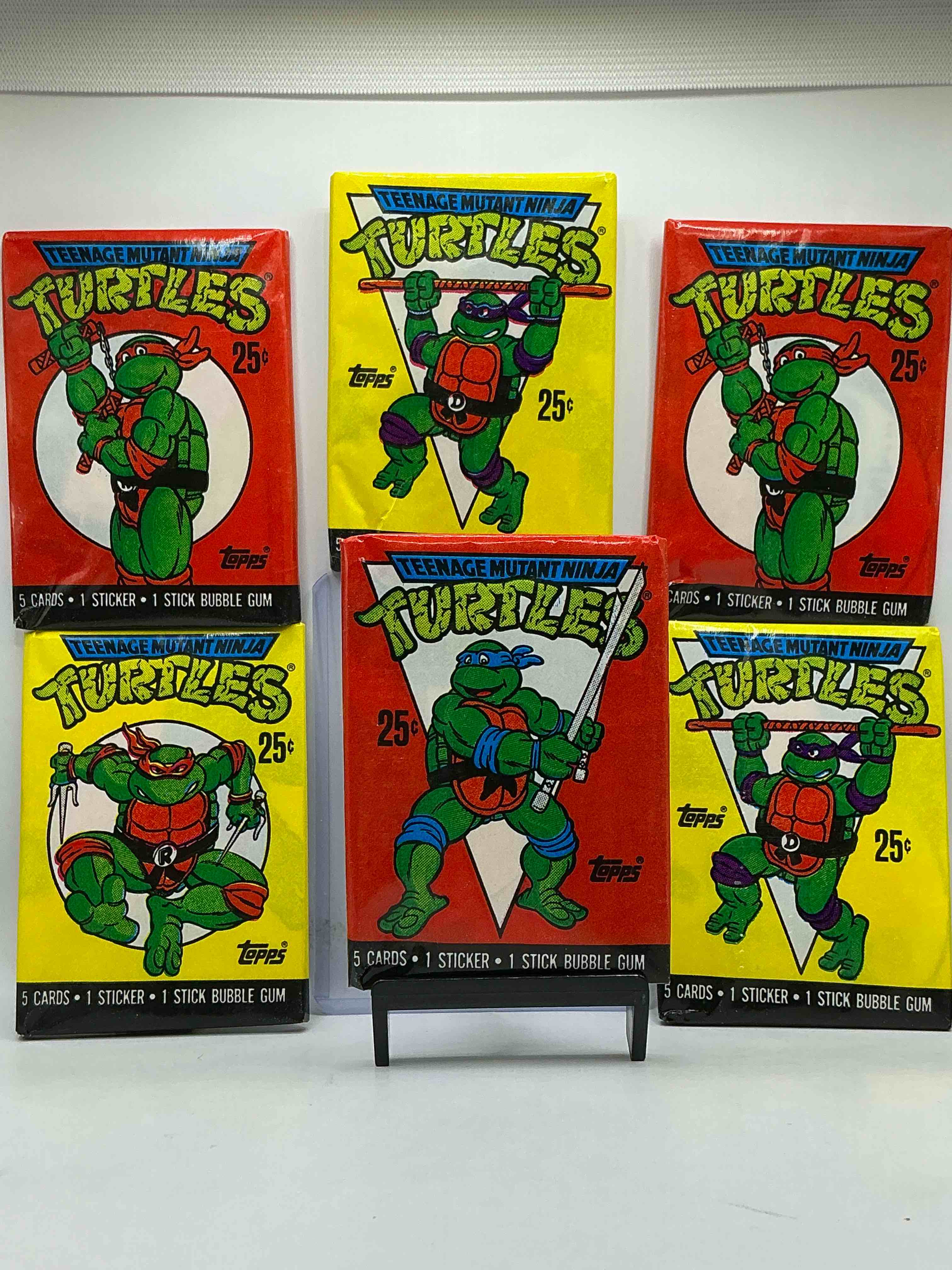 1989 Ultra Rare Ninja Turtles! Wow! Check Out These Super Rare 1989 FIRST SERIES Topps Teenage Mutant Ninja Turtles Sealed Card Wax Packs, Direct From Original Retail Case! These Cards Have Become Serious Collector Items & Are The Very First TMNT Card Series Made, Originating In The Awesome Year Of 1989! Own Rare Pieces Of Ninja Turtle History!