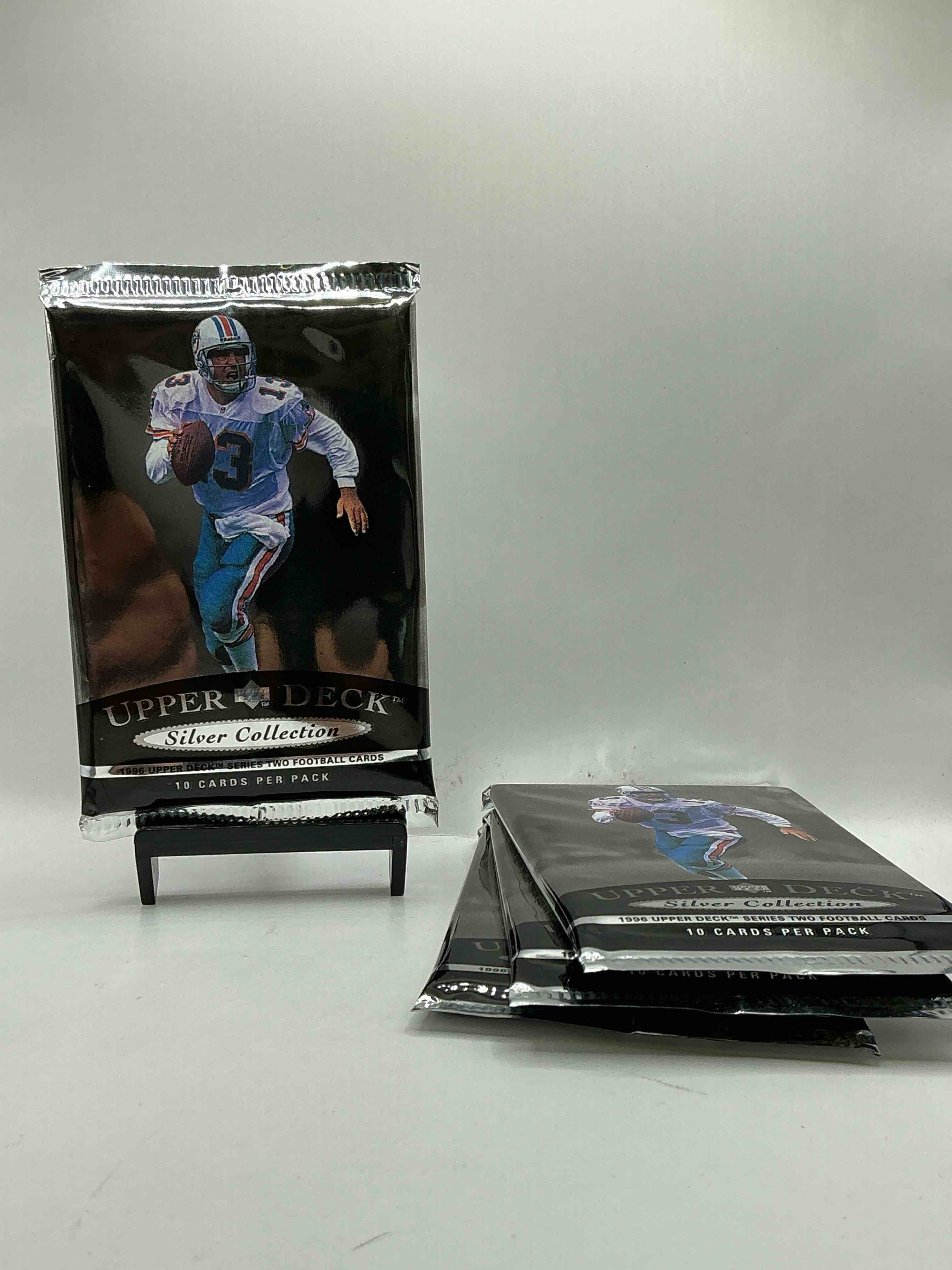 Dan Marino!? Barry Sanders!? Brett Favre!? Insane SILVER COLLECTION 1996 Upper Deck Packs! The Ultra Rare Silver Collection Packs, Straight From Box! WOW! Look For Legends!