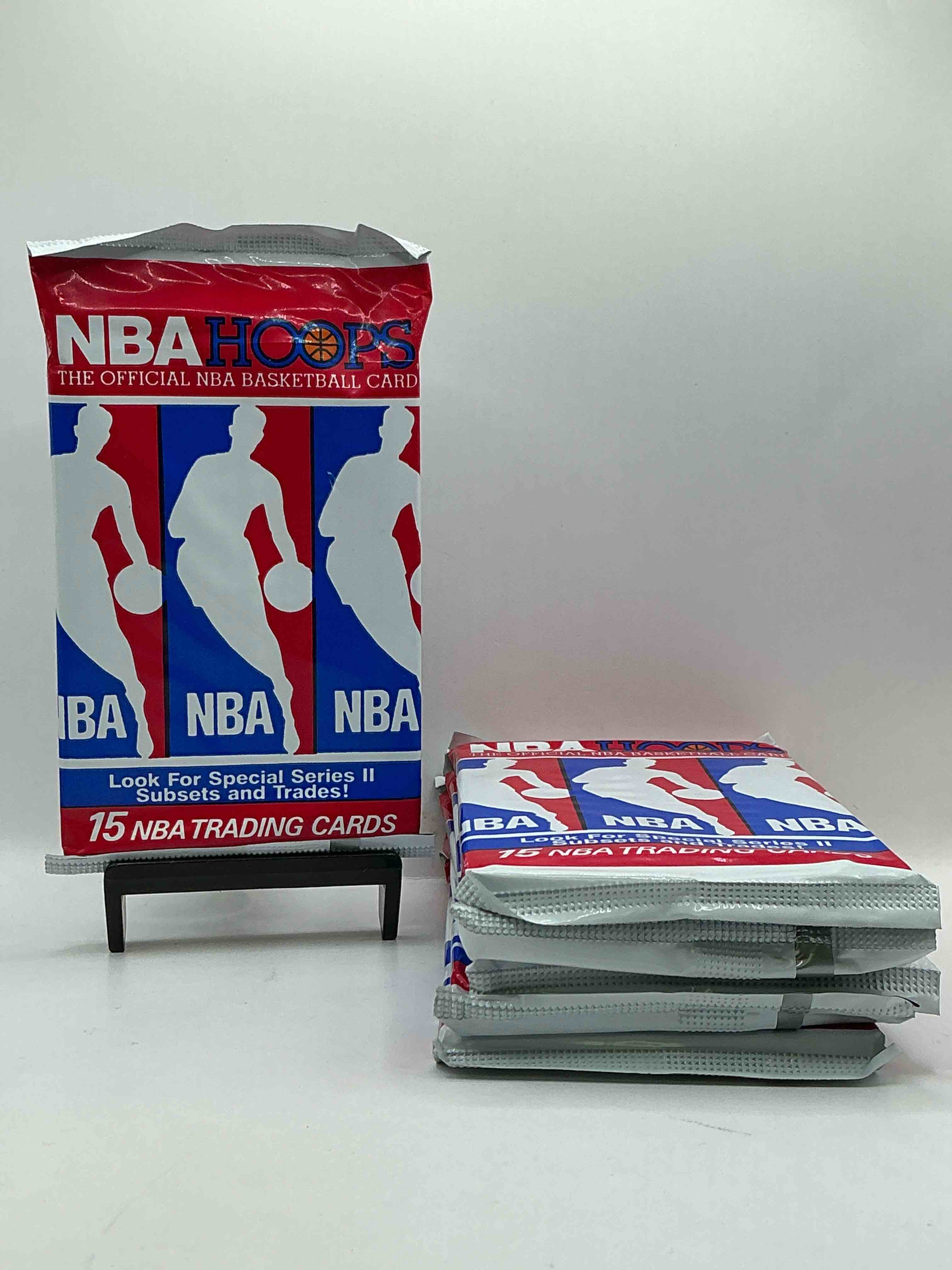 Michael Jordan?! Wow, Vintage 1990/91 NBA Hoops RARE Red Series Two Sealed Sports Card & Collectible Pack, Direct From Original Factory Sealed Retail Case!Series 2 Extremely Hard To Find & Includes Sought After Subsets! Look For Many Valuable Cards Such As Michael Jordan #65 (PSA 10 Value $225) & So Much More!