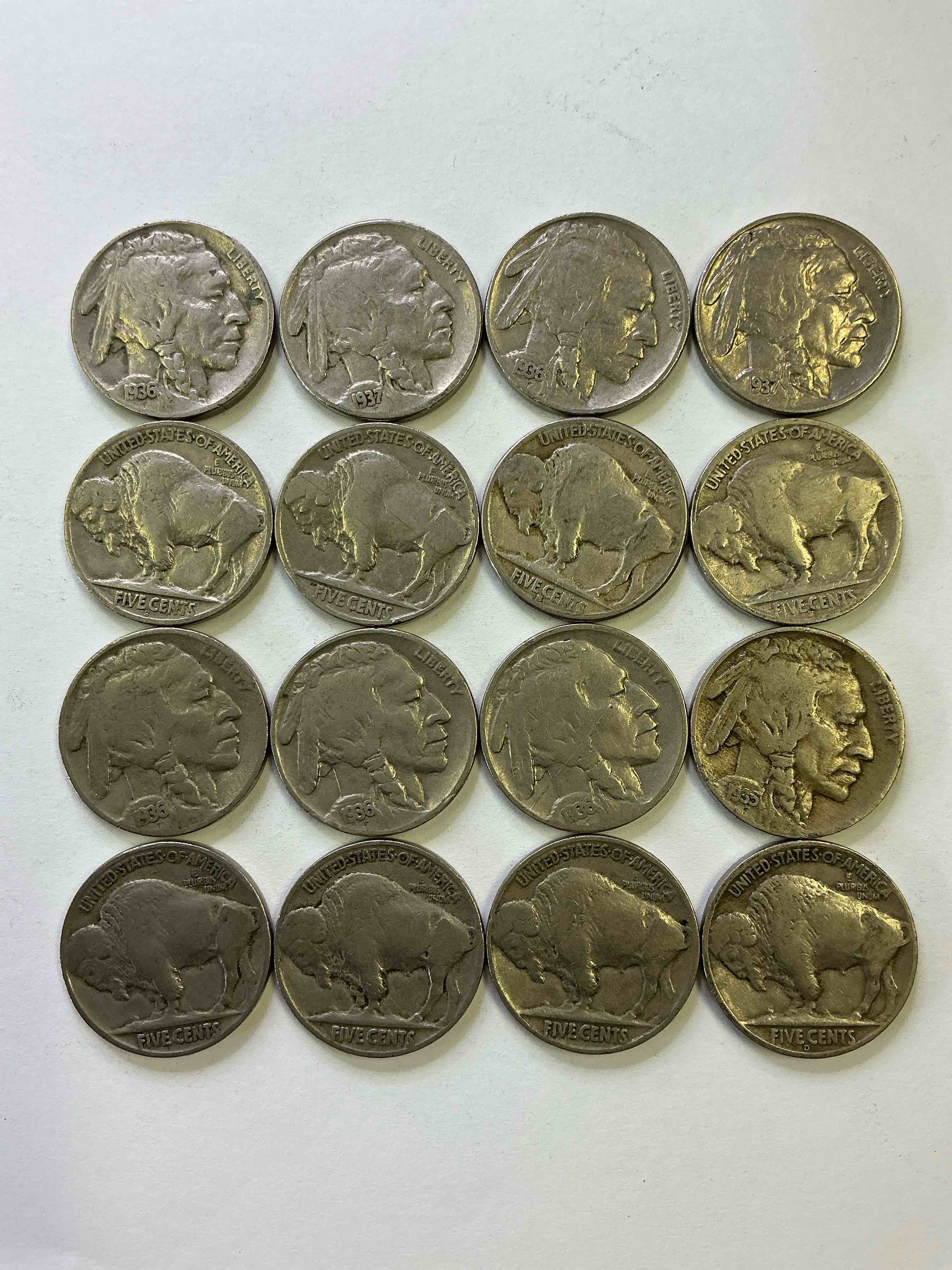 Historic Buffalo Nickels! Indian Head Buffalo Nickels Were Minted From 1913 To 1938 & Have Become A Favorite For Coin Collectors Around The World! Own Pieces Of American History With These Cool Indian Head Buffalo Nickels In Circulated Condition, Most With Visible Dates Which Is Very Rare For Buffalo Nickels!
