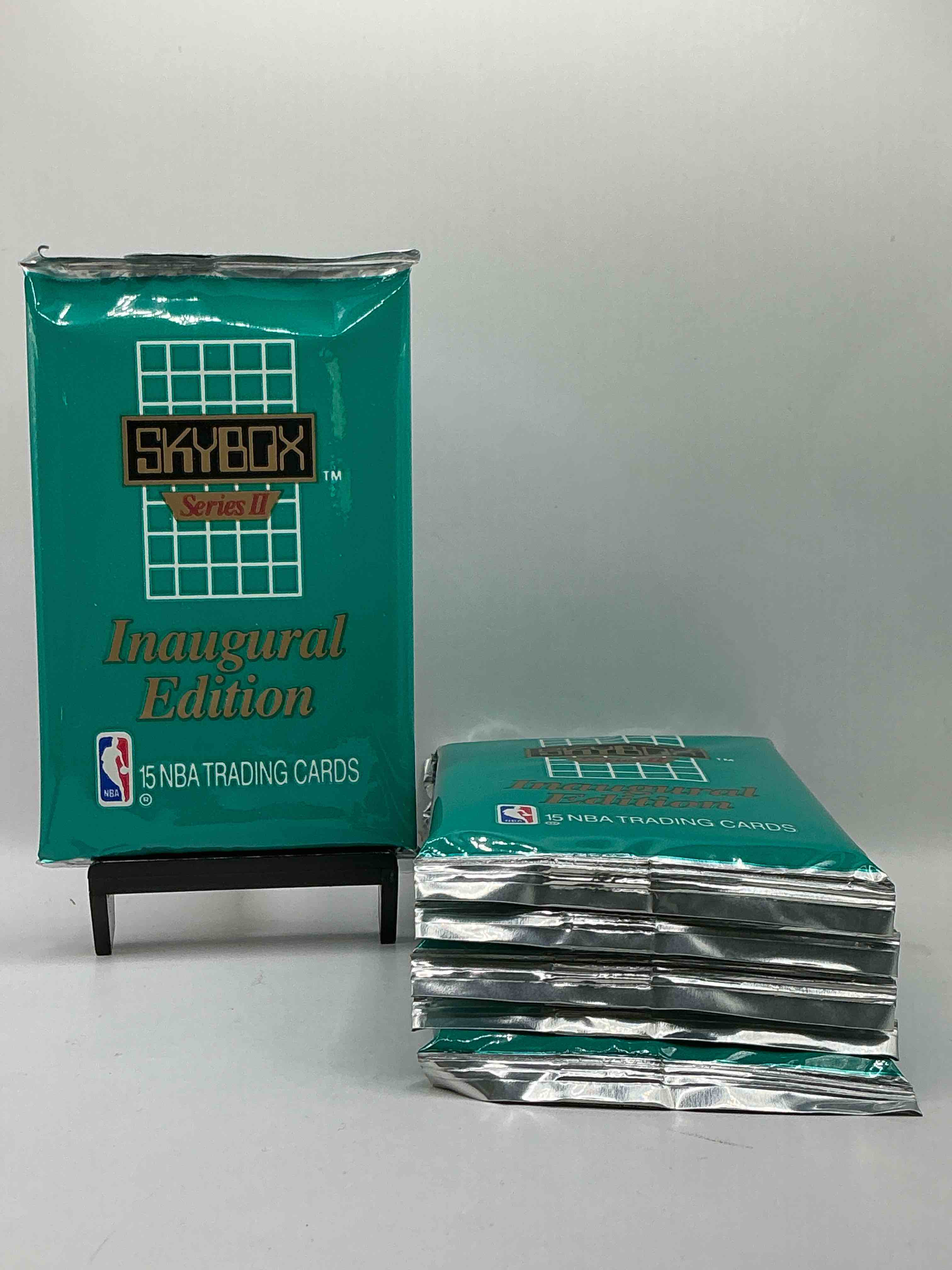 Michael Jordan, Magic Johnson & More! Search For So Many NBA Legends & Stars! 1990-91 Skybox Series Il Unopened Pocks! Direct From Original Box! These Packs Are Sought After For Ther Eye-Catching Teal Look & Awesome Cards! Search For Valuable Michael Jordan, Larry Bird & Magic Johnson Cards! Along With Other Stars!