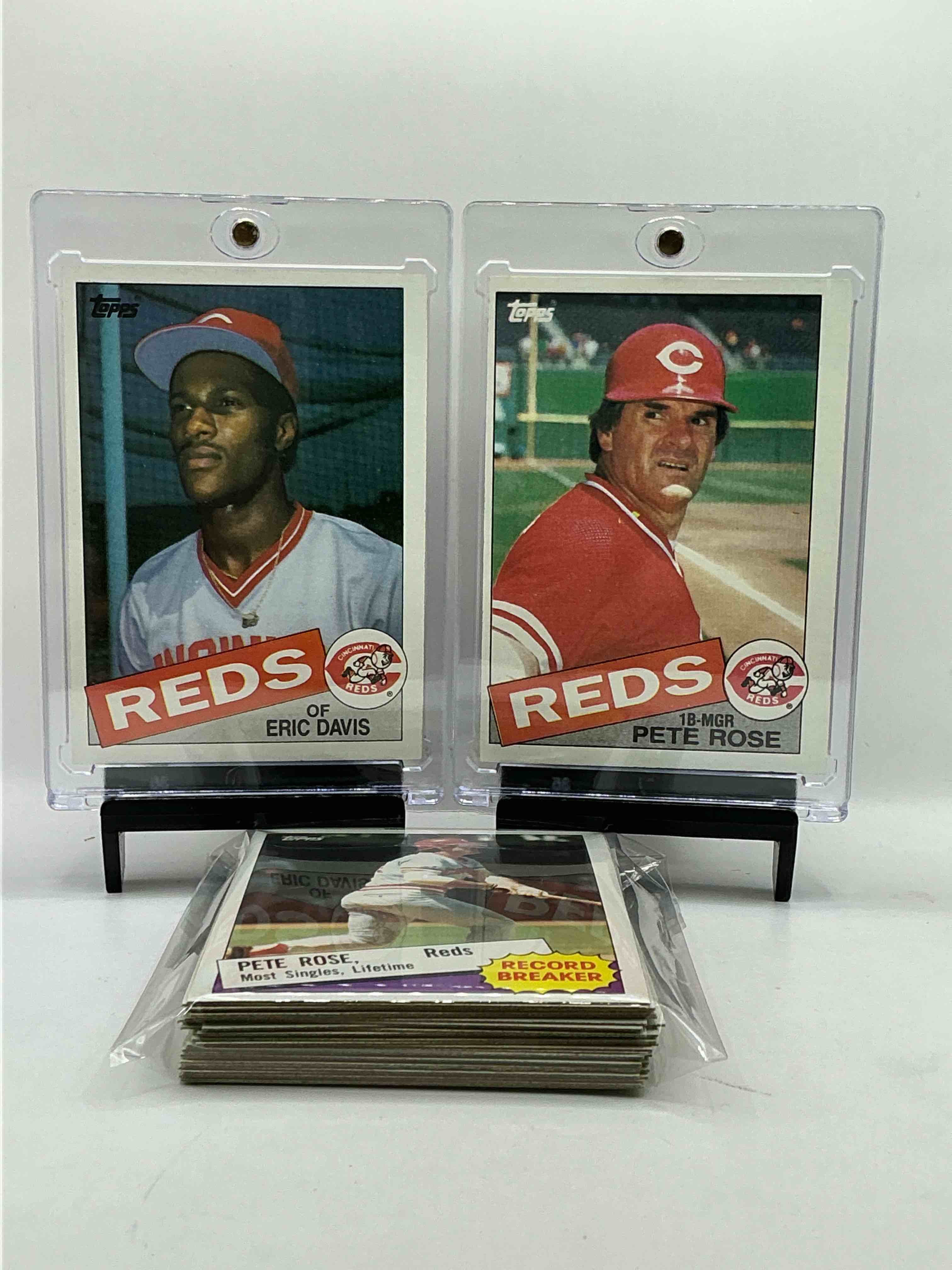1985 Reds Team Set! 29 Card Reds Set! Pete Rose, Eric Davis, Dave Concepcion, Eddie Miller, Ron Oester & More! Reds Fans Rejoice!
