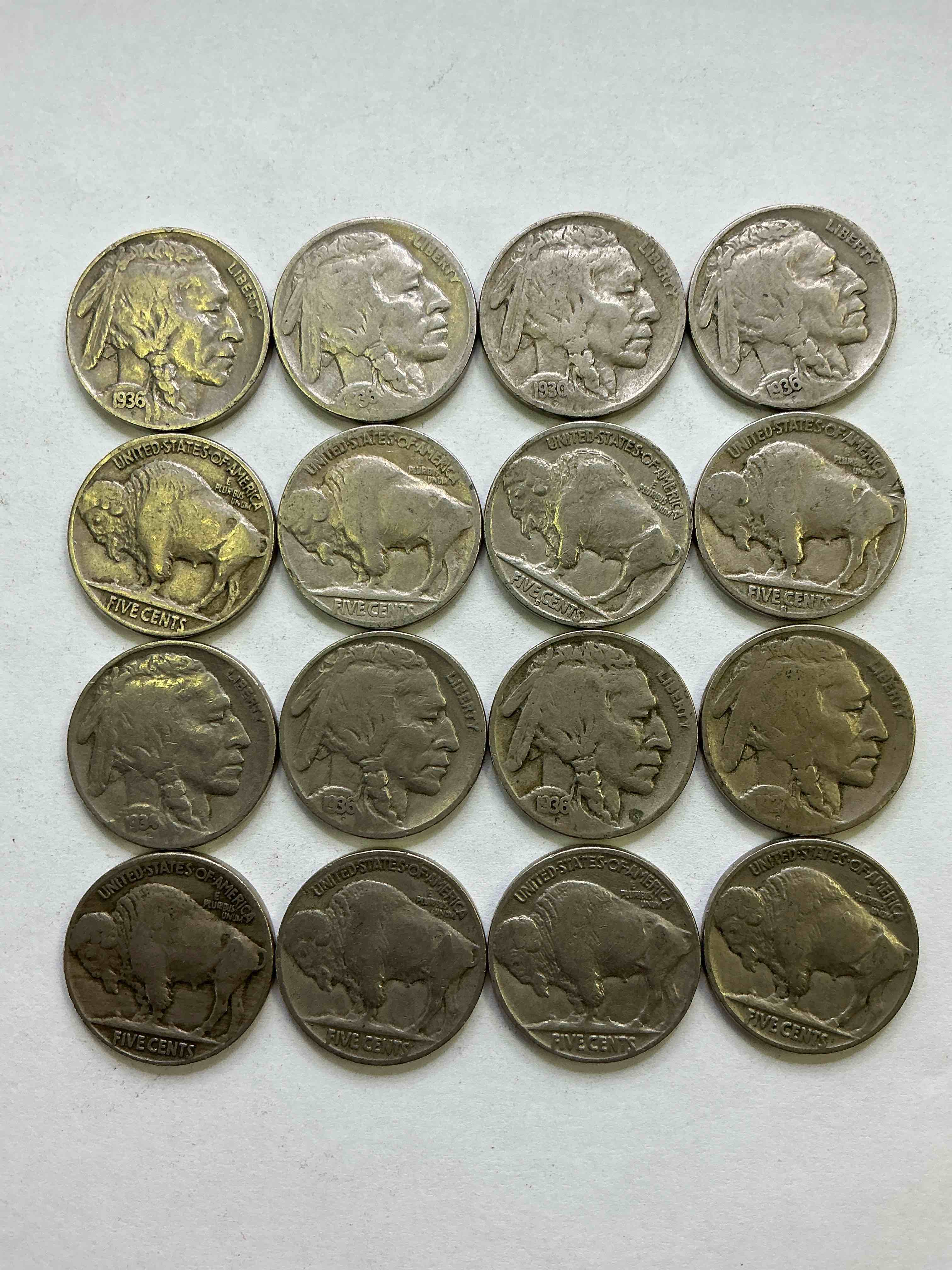 Historic Buffalo Nickels! Indian Head Buffalo Nickels Were Minted From 1913 To 1938 & Have Become A Favorite For Coin Collectors Around The World! Own Pieces Of American History With These Cool Indian Head Buffalo Nickels In Circulated Condition, Most With Visible Dates Which Is Very Rare For Buffalo Nickels!