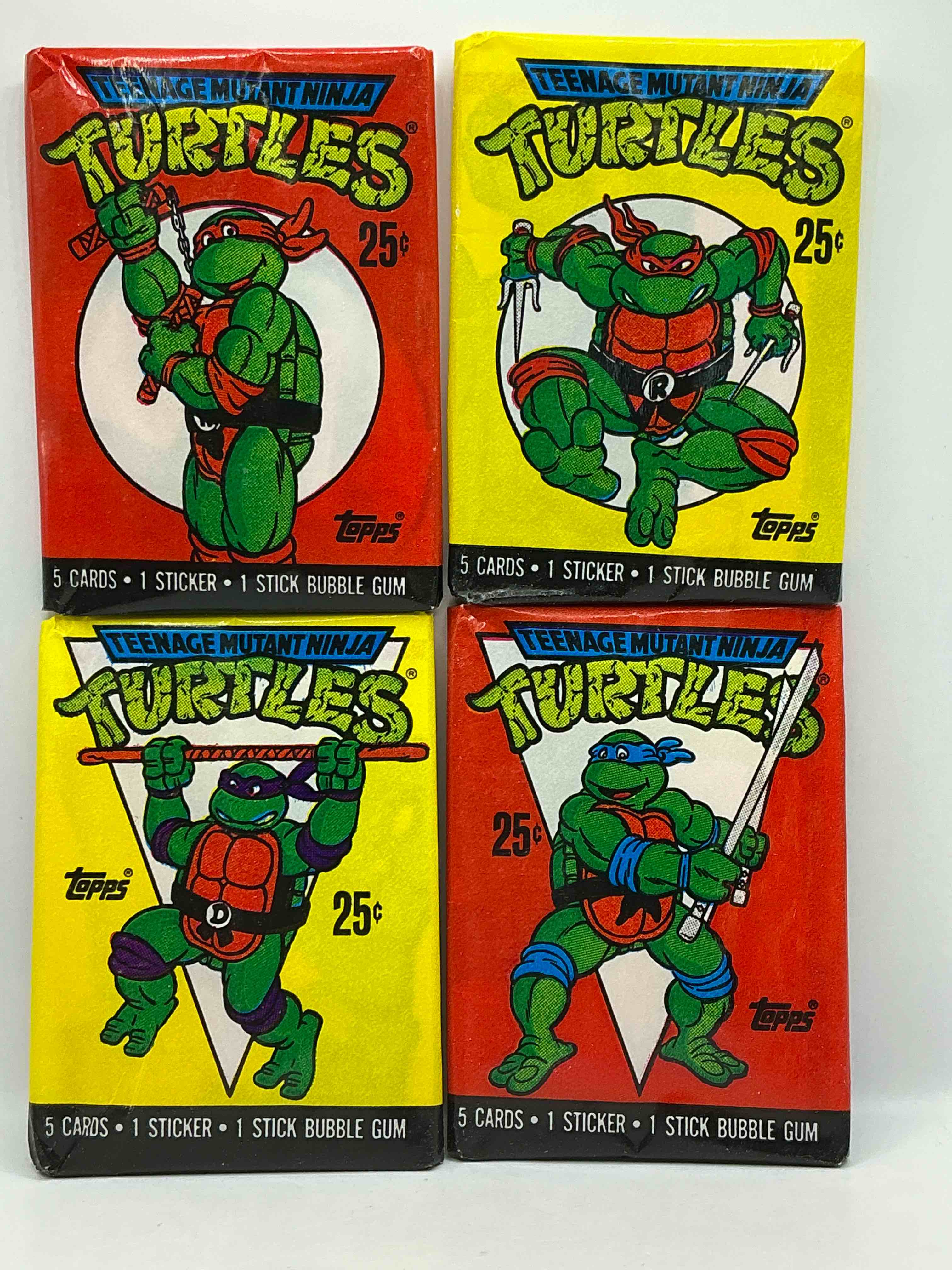 1989 Ultra Rare Ninja Turtles! Wow! Check Out These Super Rare 1989 FIRST SERIES Topps Teenage Mutant Ninja Turtles Sealed Card Wax Packs, Direct From Original Retail Case! These Cards Have Become Serious Collector Items & Are The Very First TMNT Card Series Made, Originating In The Awesome Year Of 1989! Own Rare Pieces Of Ninja Turtle History!
