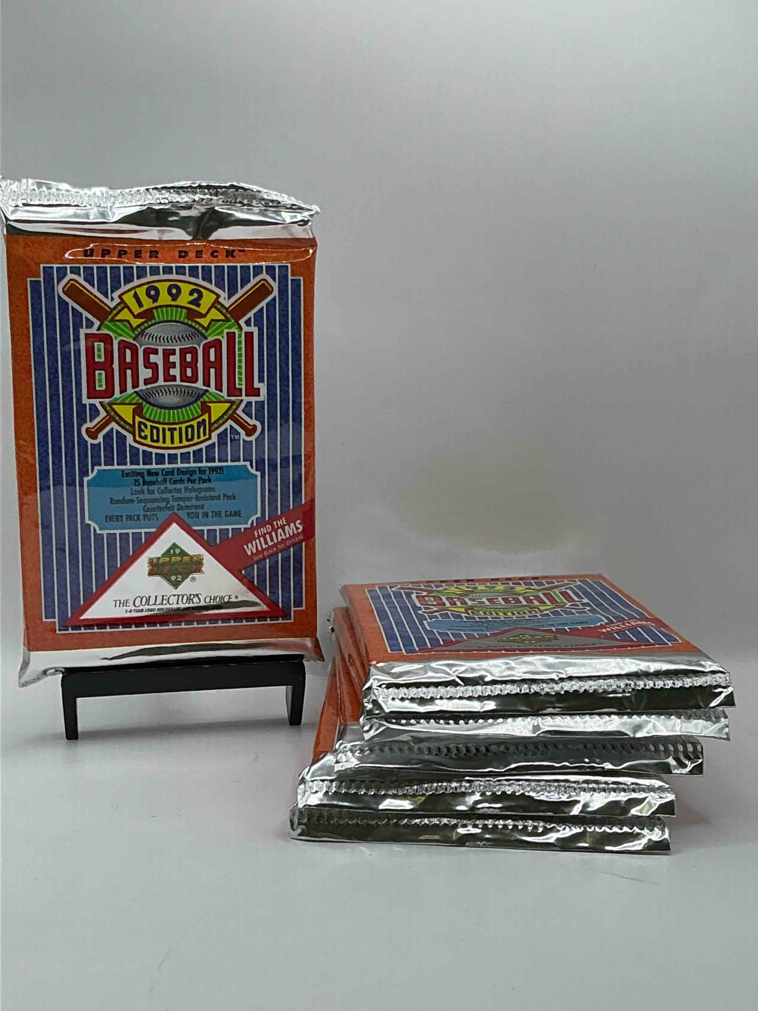 1992 Upper Deck Baseball Sealed Sports & Collectible Card Pack, Direct From Original Sealed Retail Case! Search For Ultra Rare & Valuable Ted Williams & Johnny Bench Signed Insert Cards As Well As Deion Sanders, Ken Griffey Jr., Nolan Ryan & So Much More!