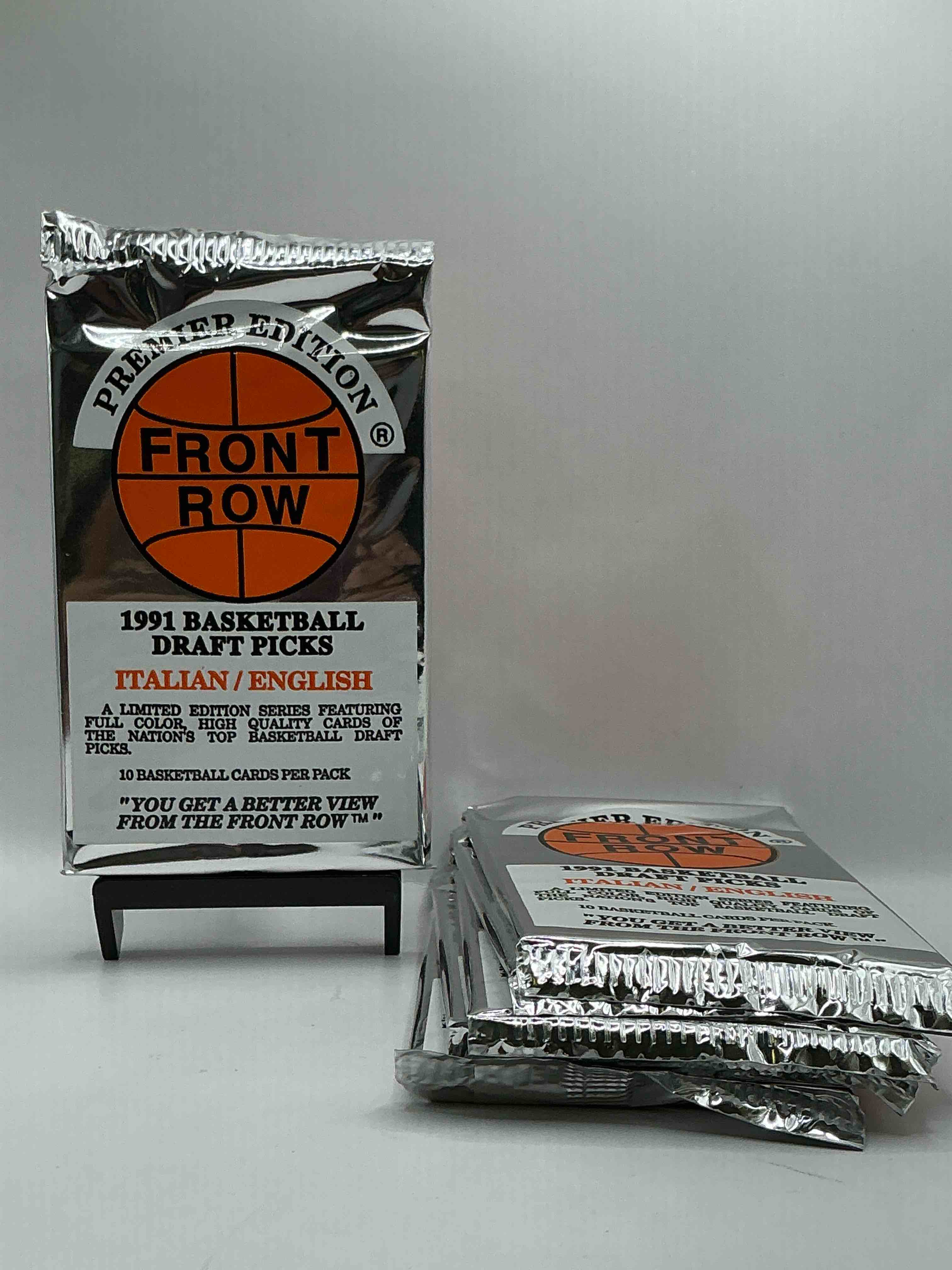 1991 Throwback Rarity! Here's Something You've Probably NEVER Seen! 1991 Front Row College Basketball / NBA Unopened Sealed Packs, Direct From Sealed Original Retail Case! Includes Randomly Inserted Rare Autograph Cards! Front Row Was The “Original" College Jersey Card Packs Back In The Day & Has Long Been Defunct. These Cards Are Becoming Serious Collector Items Due To Their Scarcity. These Things Are Serious Rare! Own Some Great Sports Card History & Something You'll Rarely See Again!