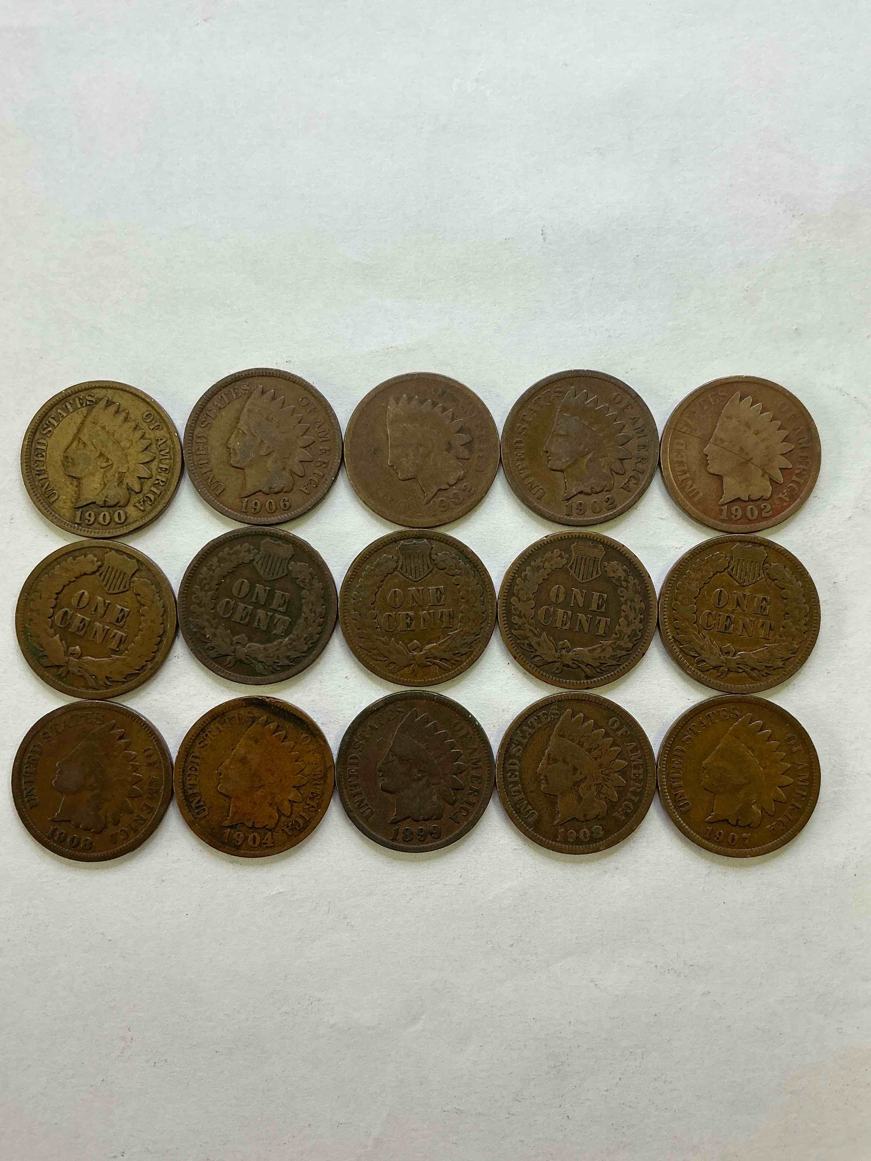 Indian Head Pennies! These Gorgeous U.S. Pennies Were Minted From 1859-1909 & Have Become Serious Collector Items! The "Indian Head" Design Is Actually A Representation Of Lady Liberty Wearing An Indian Headdress. Here Are Beautiful, Well-Kept Examples Representing Many Different Mint Years! Great For Collecting, Investing & Learning History, & Rare With Visible Dates!