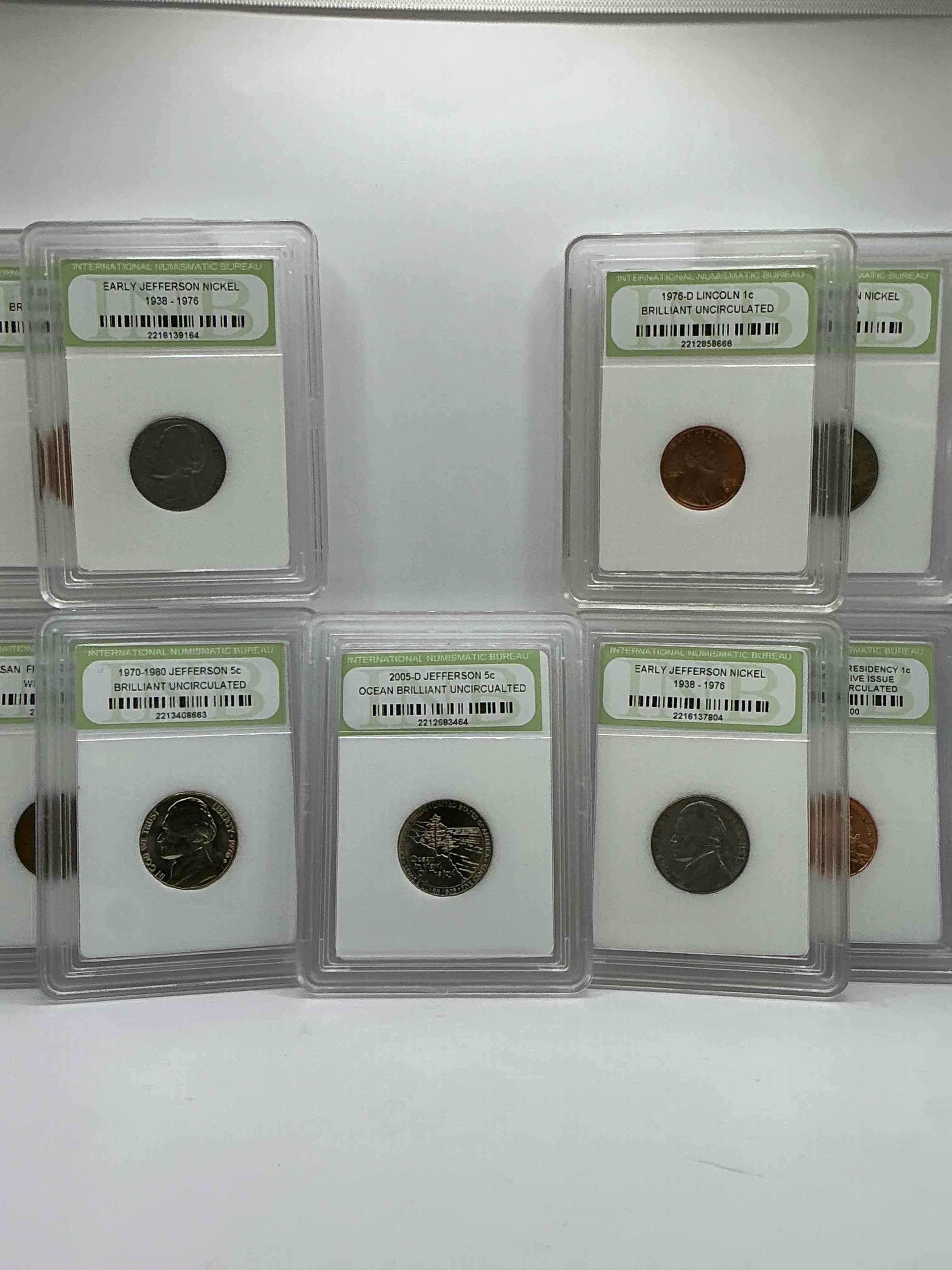 Collector's Dream! 9 Different Rare, Slabbed U.S. Collector Coins In Certified/Catalogued Protective Slab Cases! A Great Way to Build An Incredible Collection Of Protected, Rare U.S. Coins! Great For The Coin Fan & Collector!