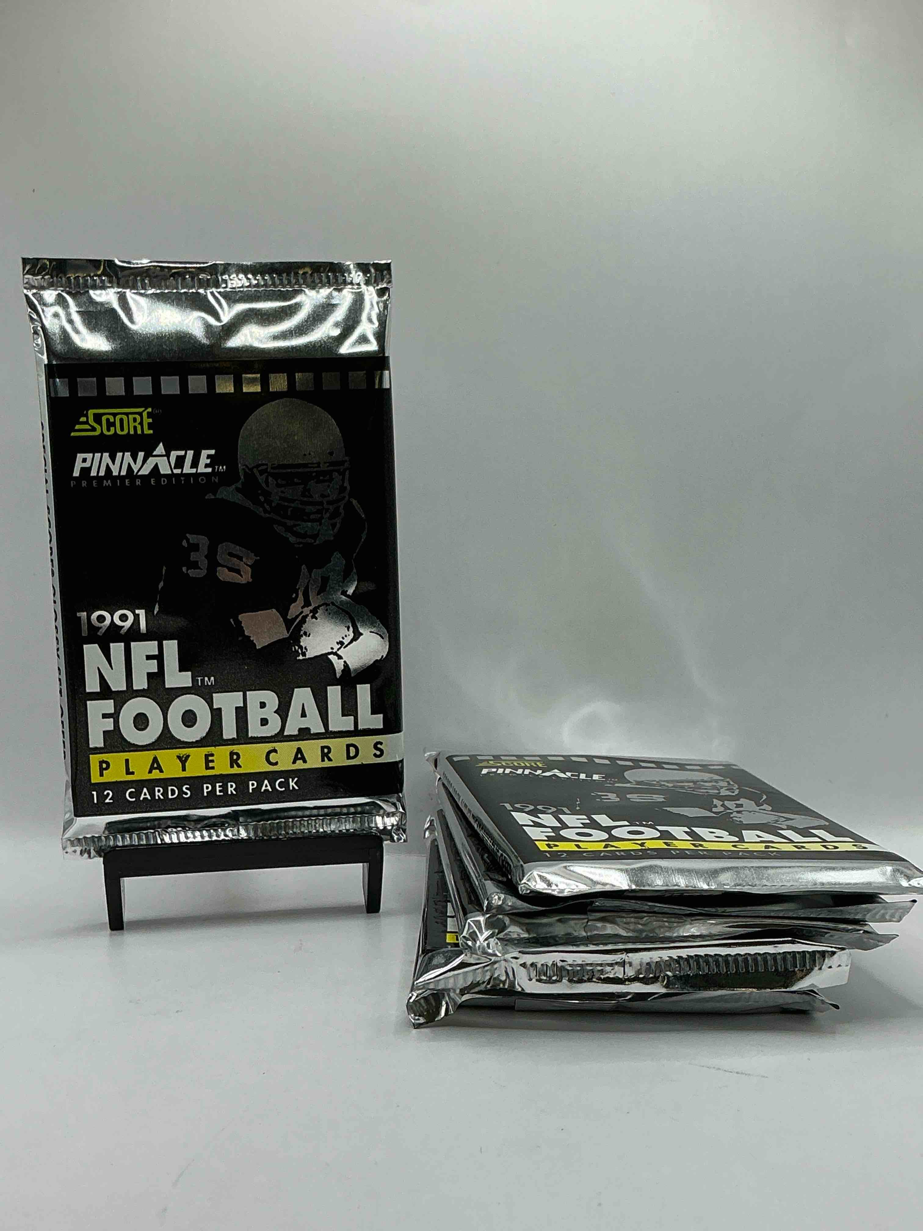 1991 Pinnacle Premier Edition Score Unopened Sports Card Packs Direct From Original Box! Search For Valuable Emmitt Smith Cards & Other Stars!