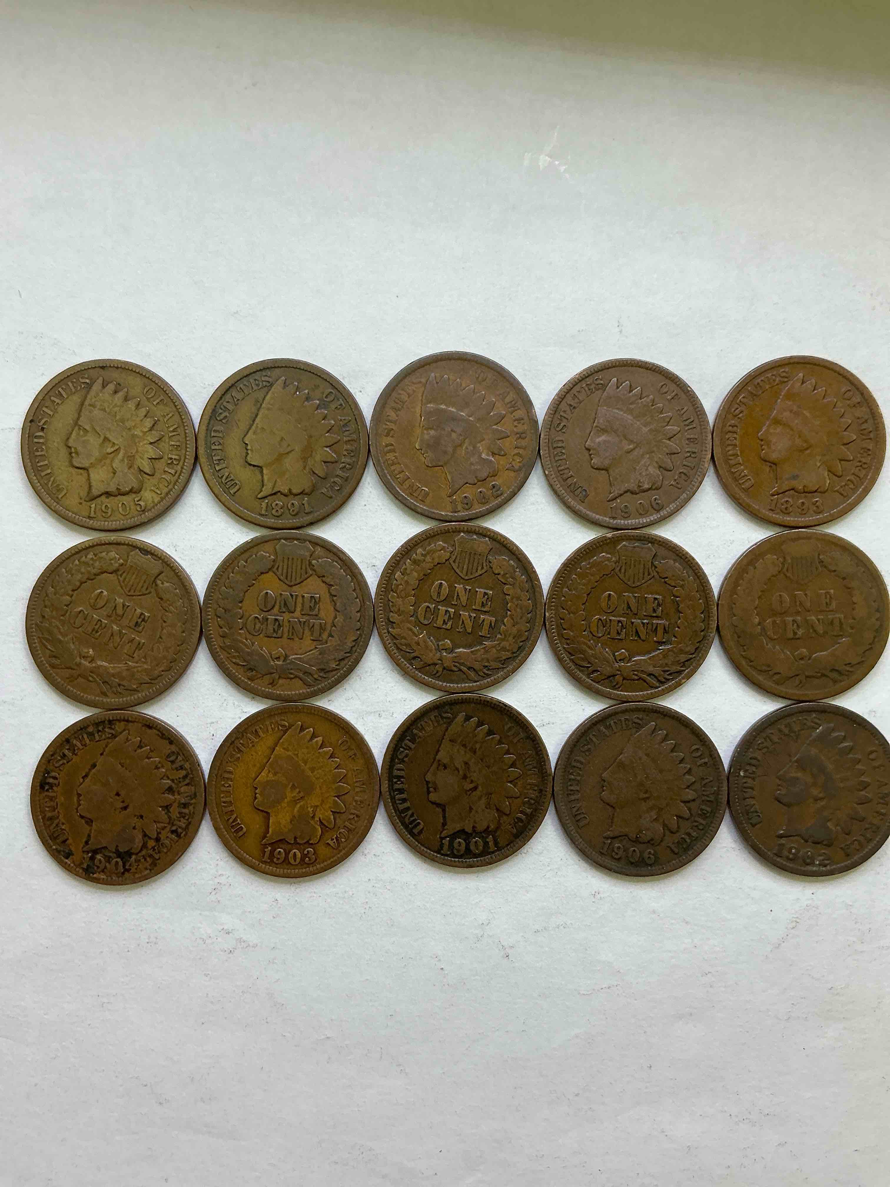 Indian Head Pennies! These Gorgeous U.S. Pennies Were Minted From 1859-1909 & Have Become Serious Collector Items! The "Indian Head" Design Is Actually A Representation Of Lady Liberty Wearing An Indian Headdress. Here Are Beautiful, Well-Kept Examples Representing Many Different Mint Years! Great For Collecting, Investing & Learning History, & Rare With Visible Dates!