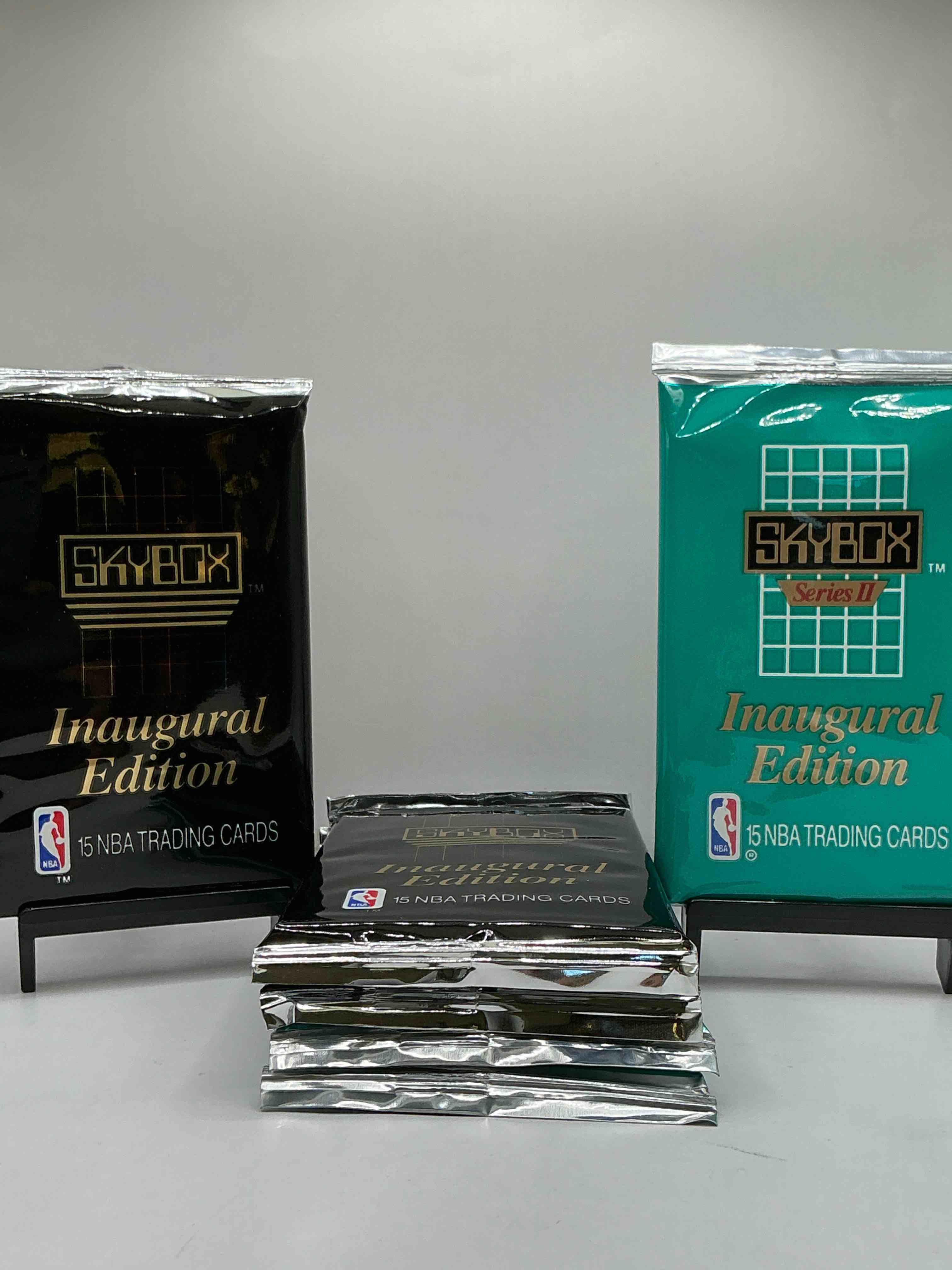 Michael Jordan, Magic Johnson & More! Search For So Many NBA Legends & Stars! 1990-91 Skybox Series I & Il Unopened Pocks! Direct From Original Box! These Packs Are Sought After For Ther Eye-Catching Teal Look & Awesome Cards! Search For Valuable Michael Jordan, Larry Bird & Magic Johnson Cards! Along With Other Stars!