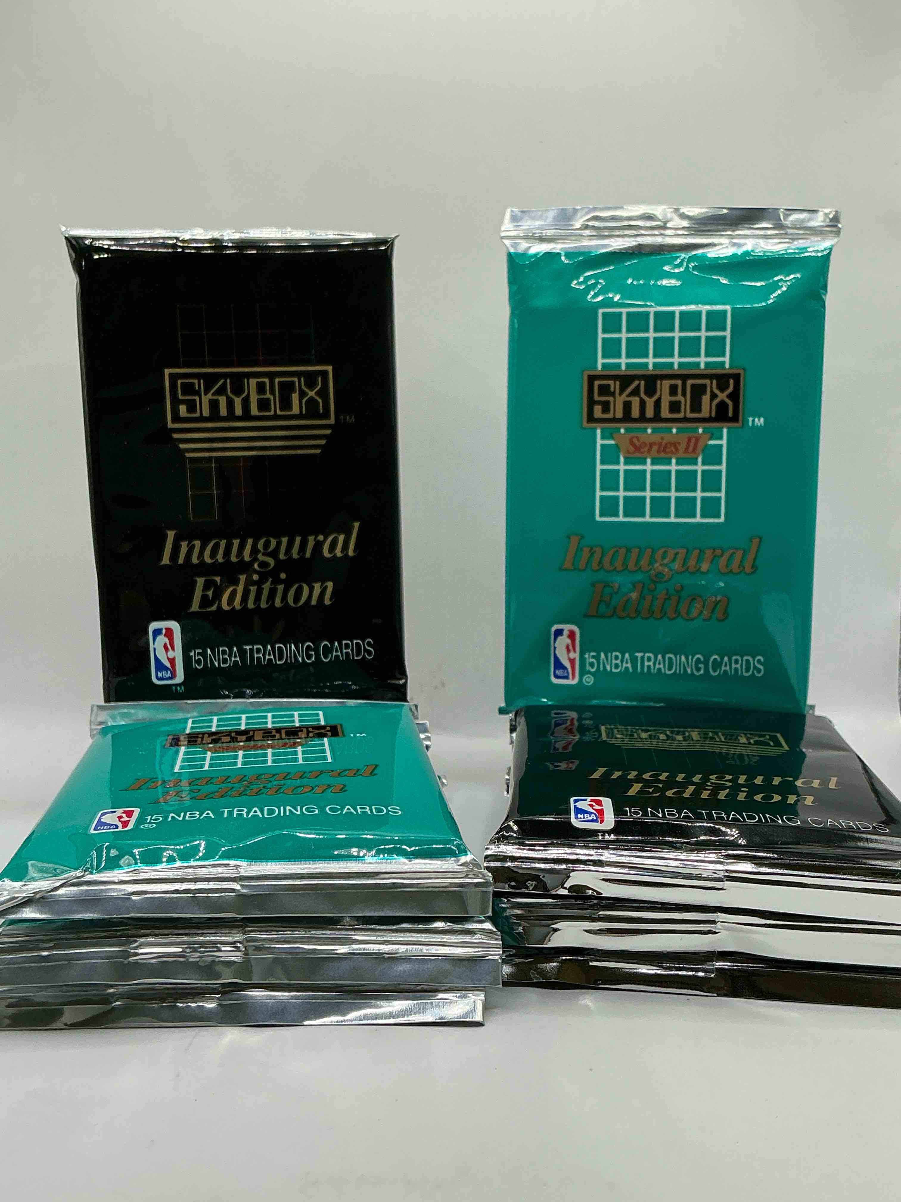 Michael Jordan, Magic Johnson & More! Search For So Many NBA Legends & Stars! 1990-91 Skybox Series I & Il Unopened Pocks! Direct From Original Box! These Packs Are Sought After For Ther Eye-Catching Teal Look & Awesome Cards! Search For Valuable Michael Jordan, Larry Bird & Magic Johnson Cards! Along With Other Stars!