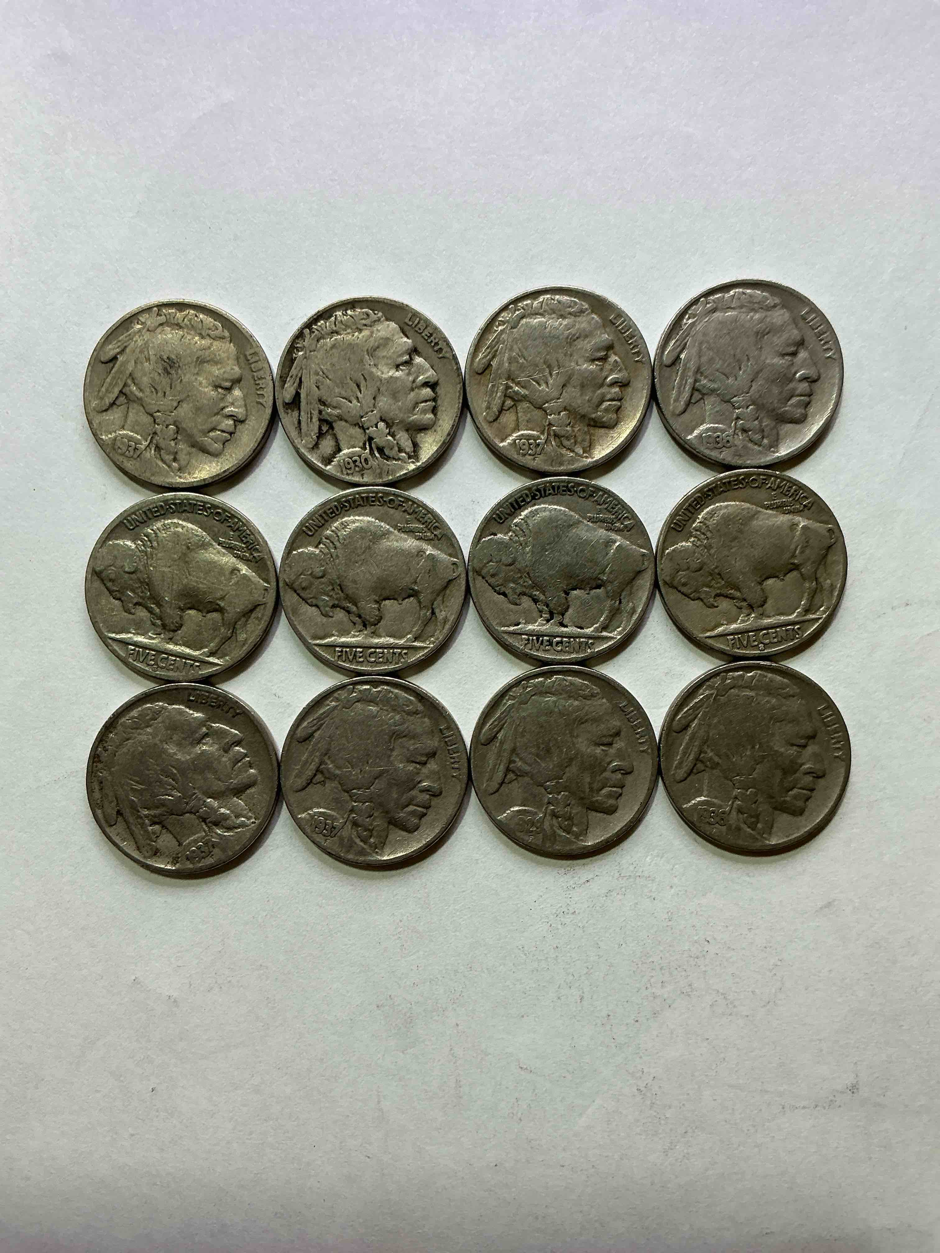 Historic Buffalo Nickels! Indian Head Buffalo Nickels Were Minted From 1913 To 1938 & Have Become A Favorite For Coin Collectors Around The World! Own Pieces Of American History With These Cool Indian Head Buffalo Nickels In Circulated Condition, Most With Visible Dates Which Is Very Rare For Buffalo Nickels!