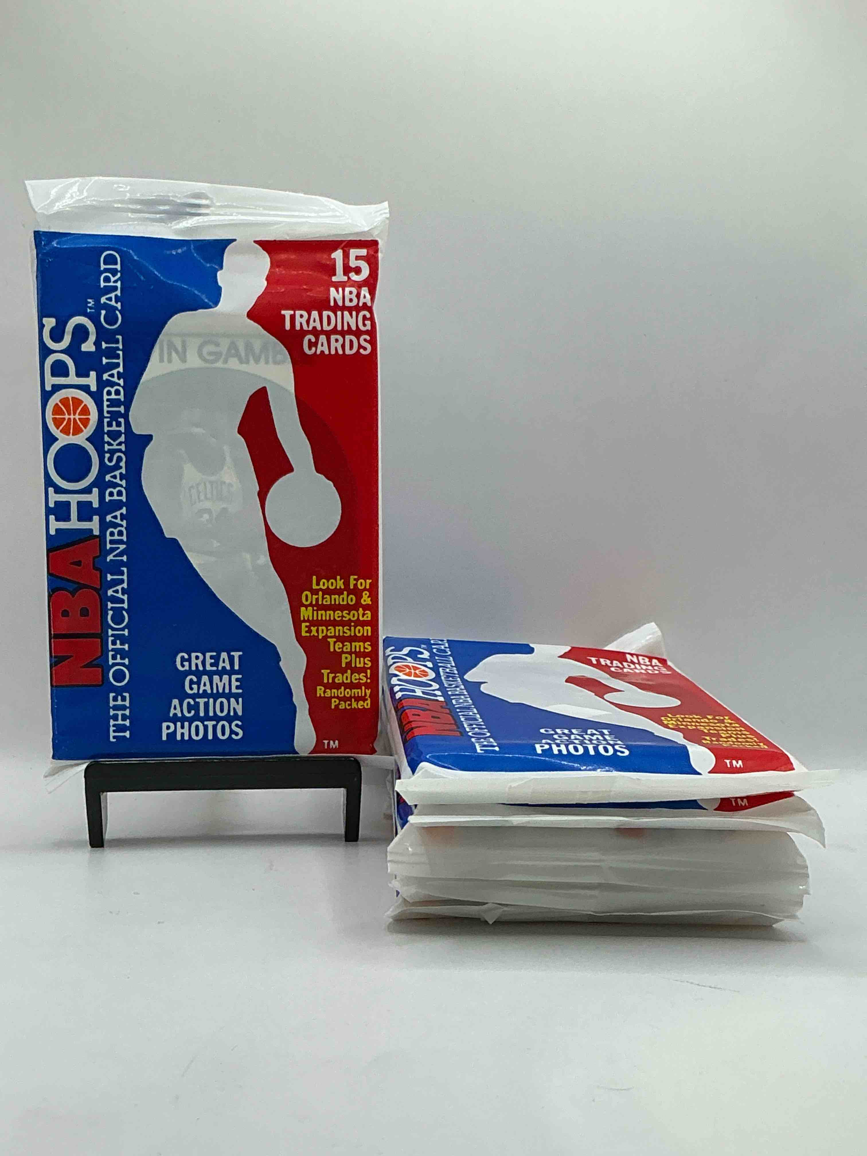 1989 Wow Valuable Michael Jordan? Getting Very Rarel 1989/90 NBA Hoops Sealed Pack, Direct From Original Retail Case! Search For Valuable Michael Jordan #200 (PSA 10 Value Approx $200) & David Robinson's ONLY True Rookie Card #138 (PSA 10 Value $300) This Year Also Has Many Other Iconic Cards From Magic Johnson, Larry Bird & Too Many Others To List 1989 NBA Hoops Has Exploded in The Collector Market As It's The First Year Of NBA Hoops Production, & Only One Of Two Sets Produced in 1989 Don't Miss Out, Getting Very Rare!