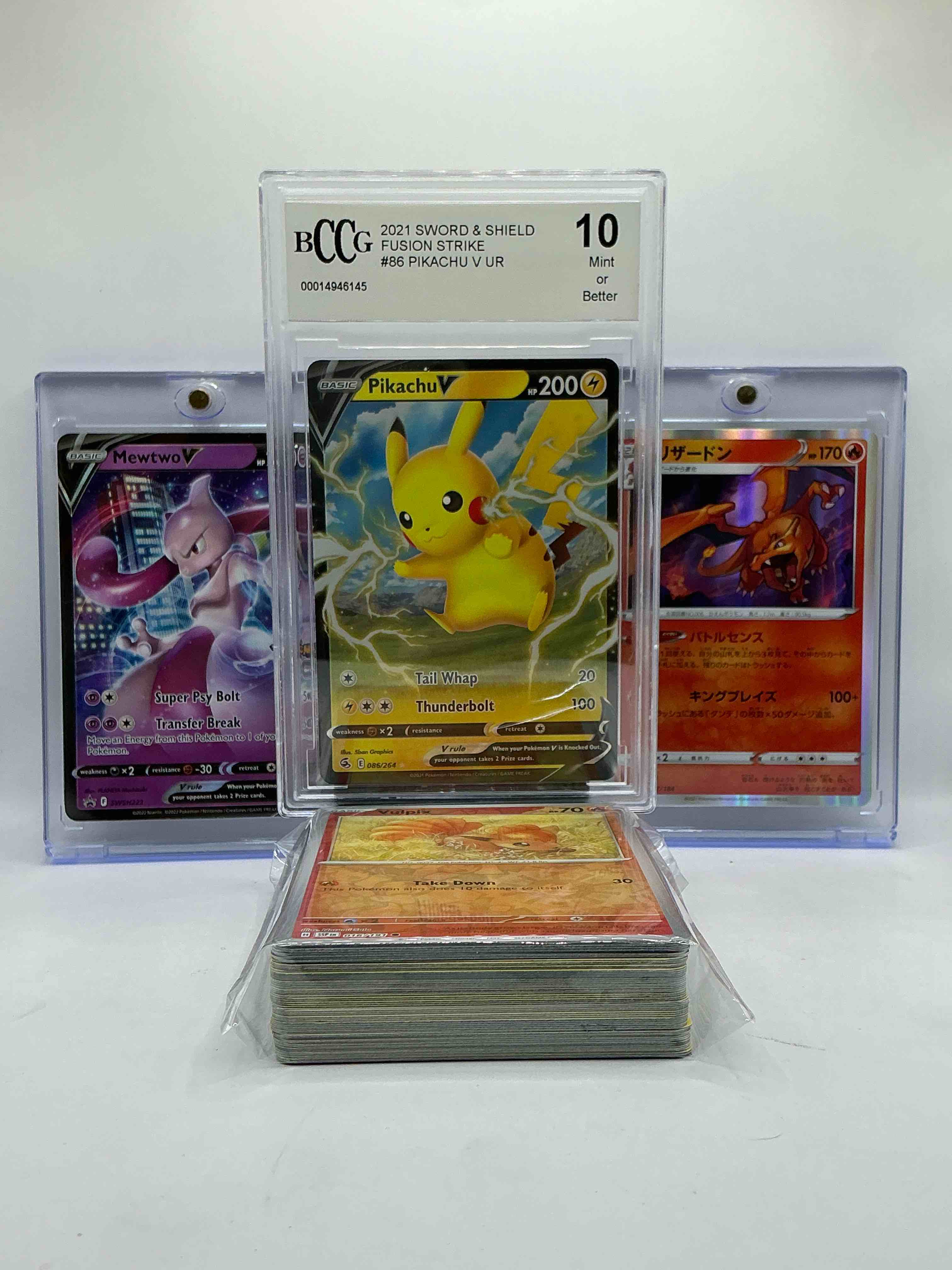 Pokémon Palooza! Pikachu V Black Edition, Charizard Holo, Mewtwo V & More! This 50 Card Lot Includes Commons, Holos, Legends & More! WOW!