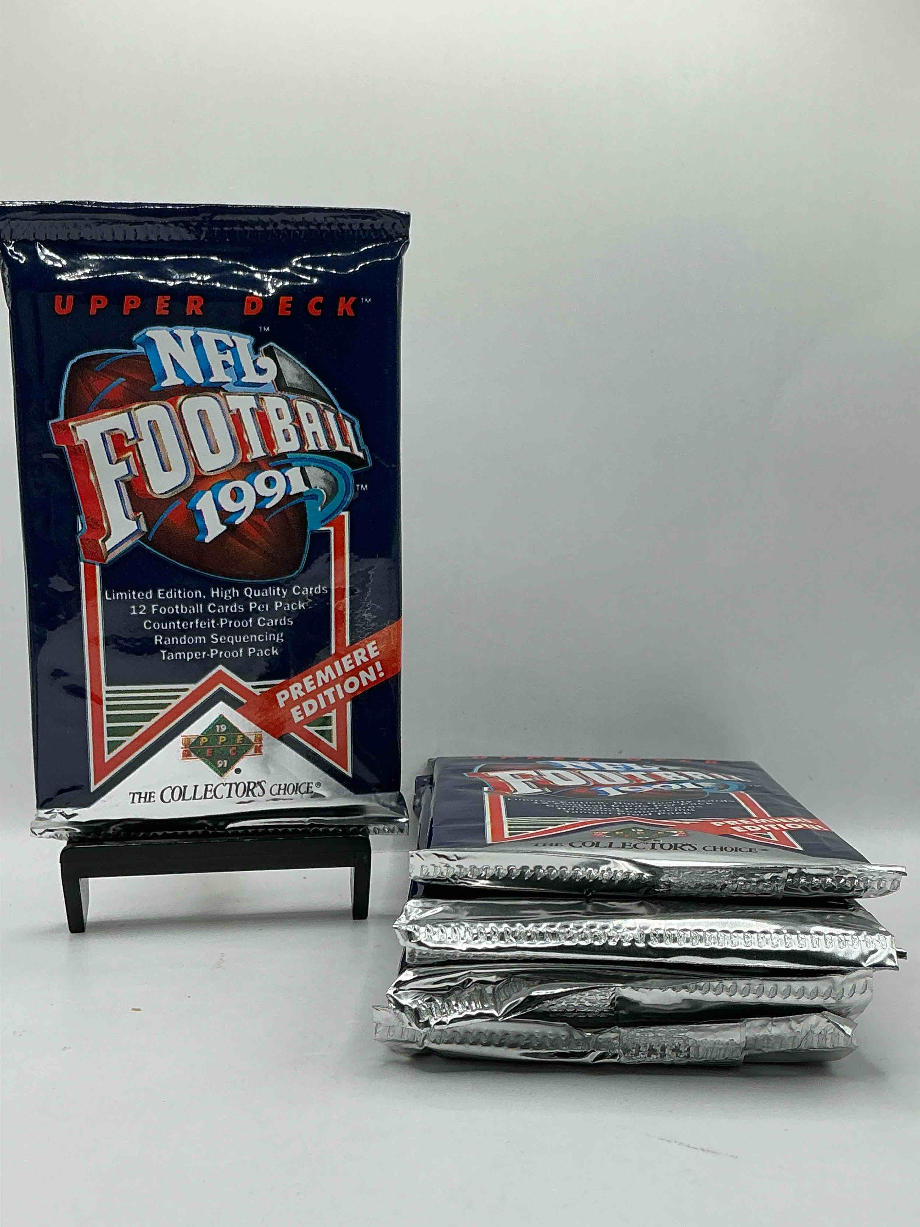 Rare & Vintage! 1991 Upper Deck Unopened NFL Football Packs! Direct From Original Box! Brett Favre Rookie Year! Search For Brett Favre Rookie & Other 80s Stars!