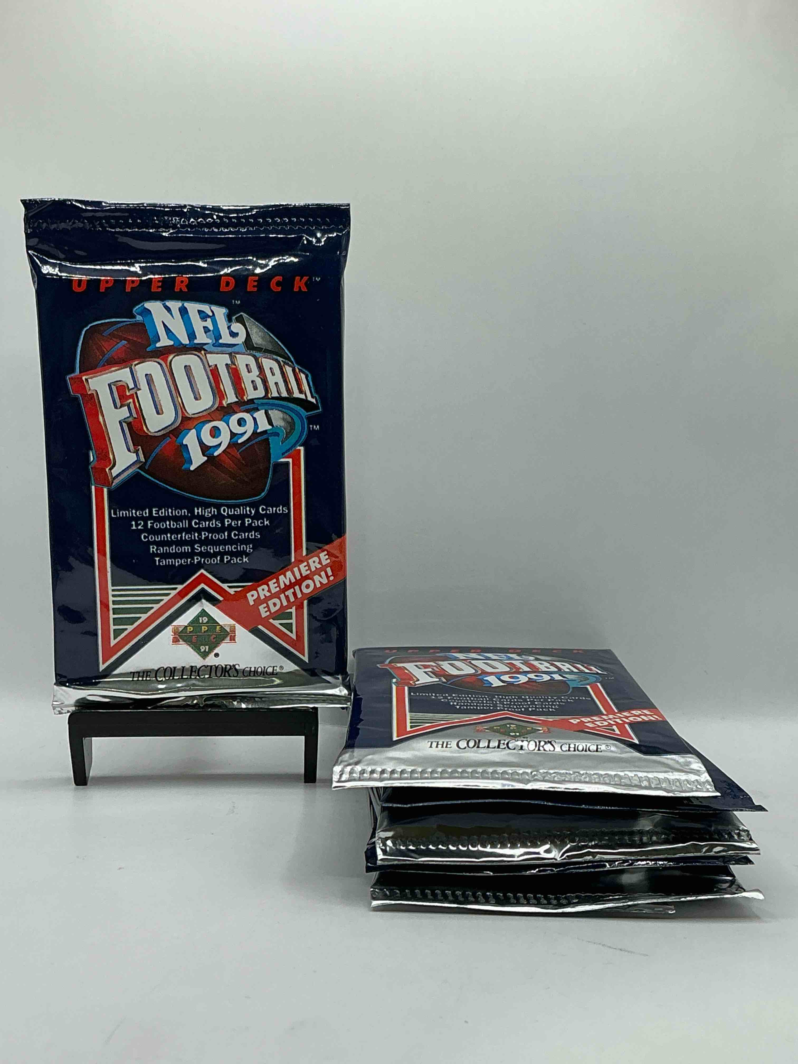 Rare & Vintage! 1991 Upper Deck Unopened NFL Football Packs! Direct From Original Box! Brett Favre Rookie Year! Search For Brett Favre Rookie & Other 80s Stars!