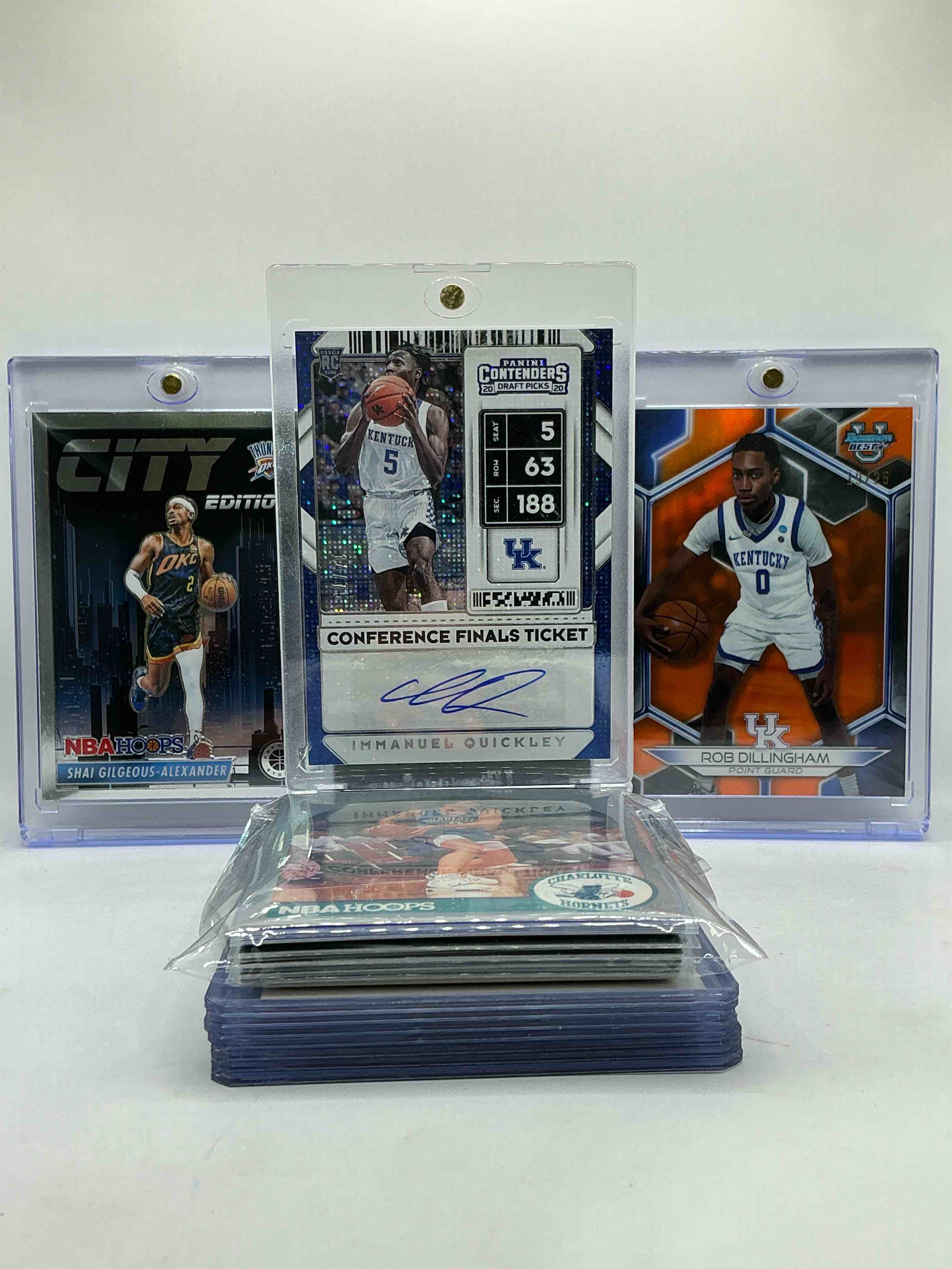 Kentucky Wildcats Country! Immanuel Quickley Disco Autograph Rookie Card, Rob Dillingham 19/25 Rookie Card, Shai Gilgeous City Edition Chrome Card & More! Insane 24 Card Lot! Legends, Rookies & More! Rex Chapman, Shawn Kemp, Jamal Murray, Tyler Herro & More!