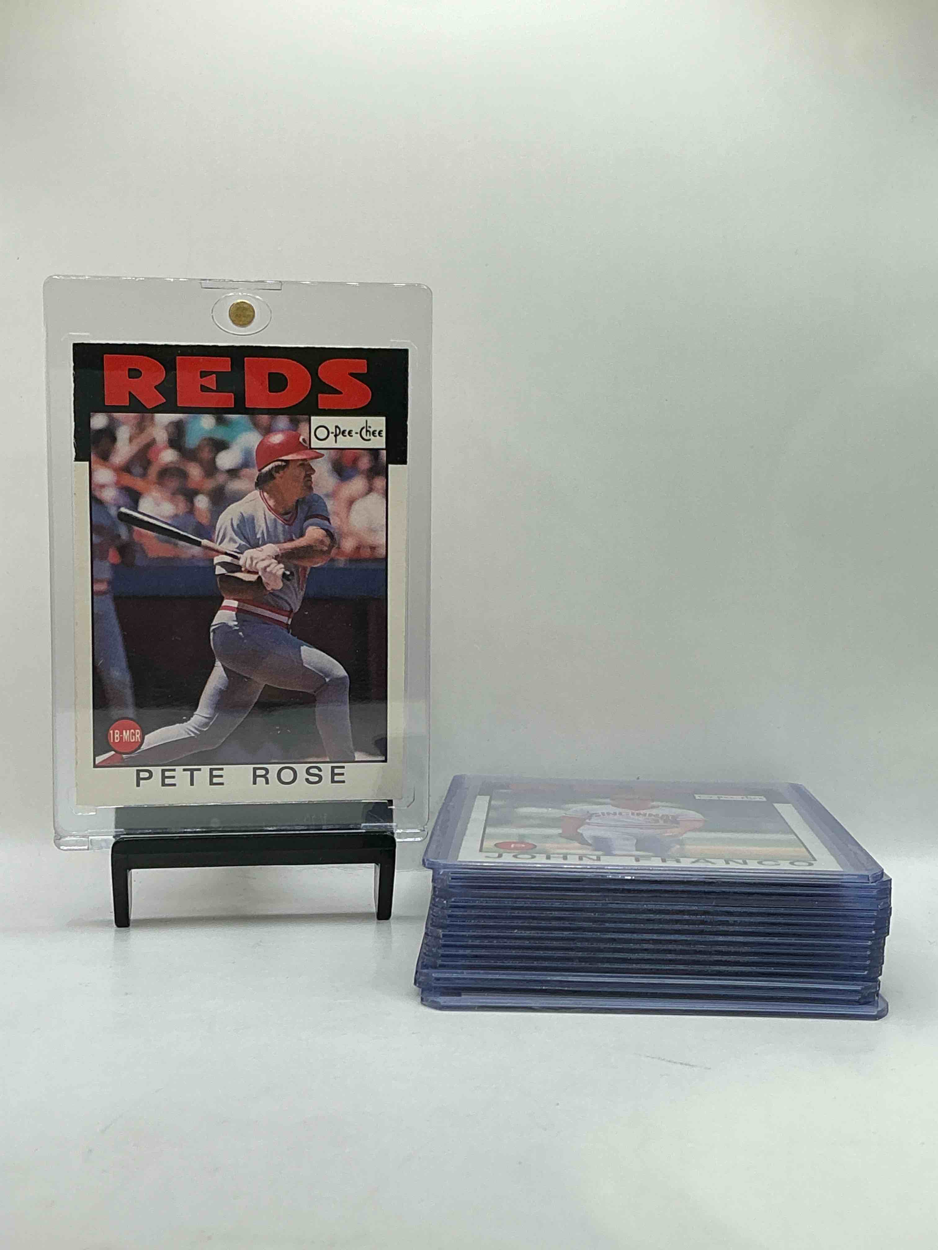 1986 O-PEE-CHEE Ultra Rare Reds Team Set! Legends Inside Including Pete Rose, Dave Parker, Ron Oester, Tony Perez, Dave Concepcion & More!