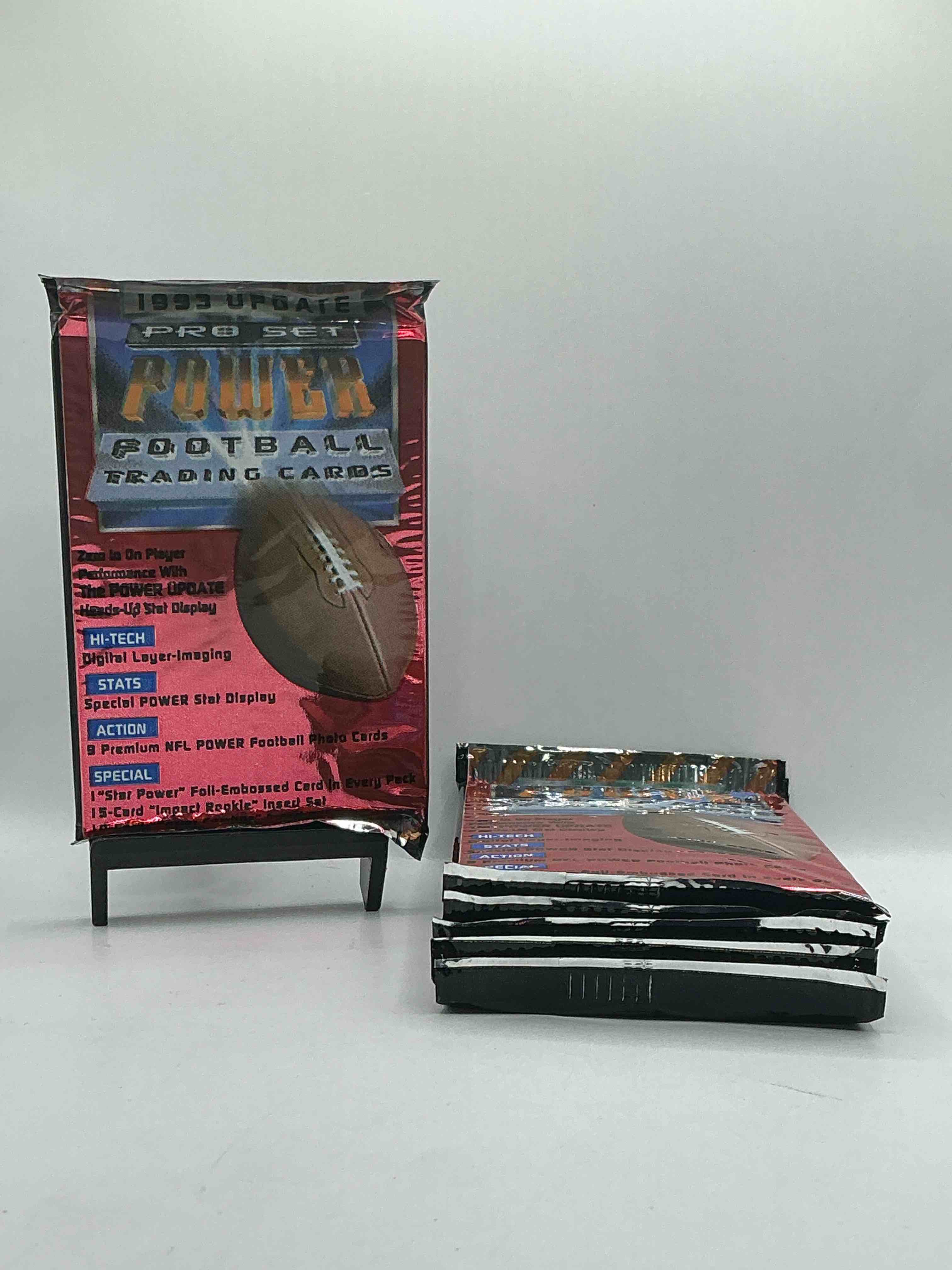 BOOM! 1993 Pro Set POWER Football Trading Cards! One Star Foil Embossed Card In Every Pack! Search For Insane Cards From Joe Montana, Jerry Rice, Jerome Bettis & Drew Bledsoe Rookies, Barry Sanders, Bo Jackson & More!