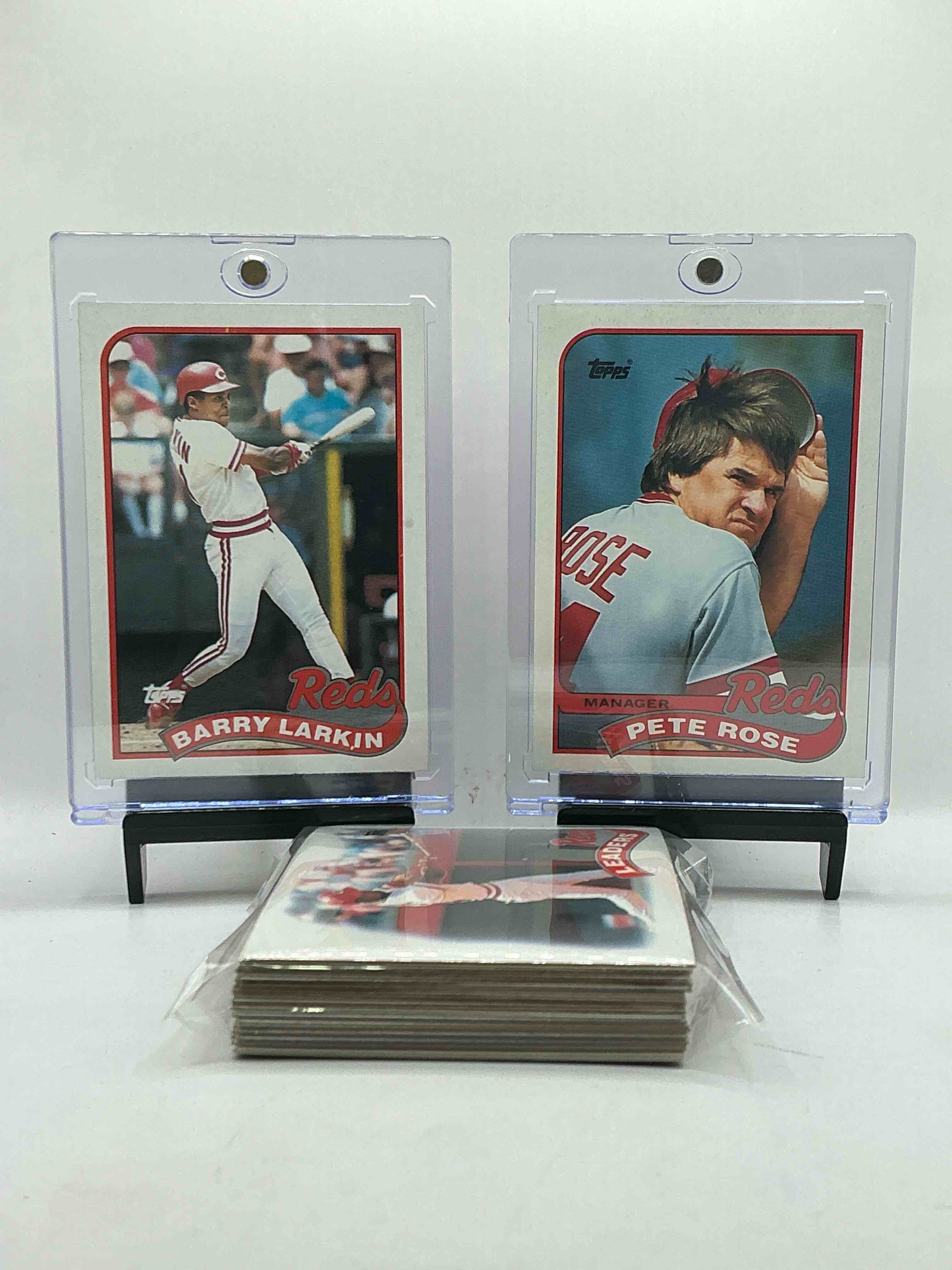 1989 Topps Baseball REDS Complete Set! 33 Card Reds Set, Including Pete Rose Card! Legends Like Pete Rose, Eric Davis, Barry Larkin & So Many More!