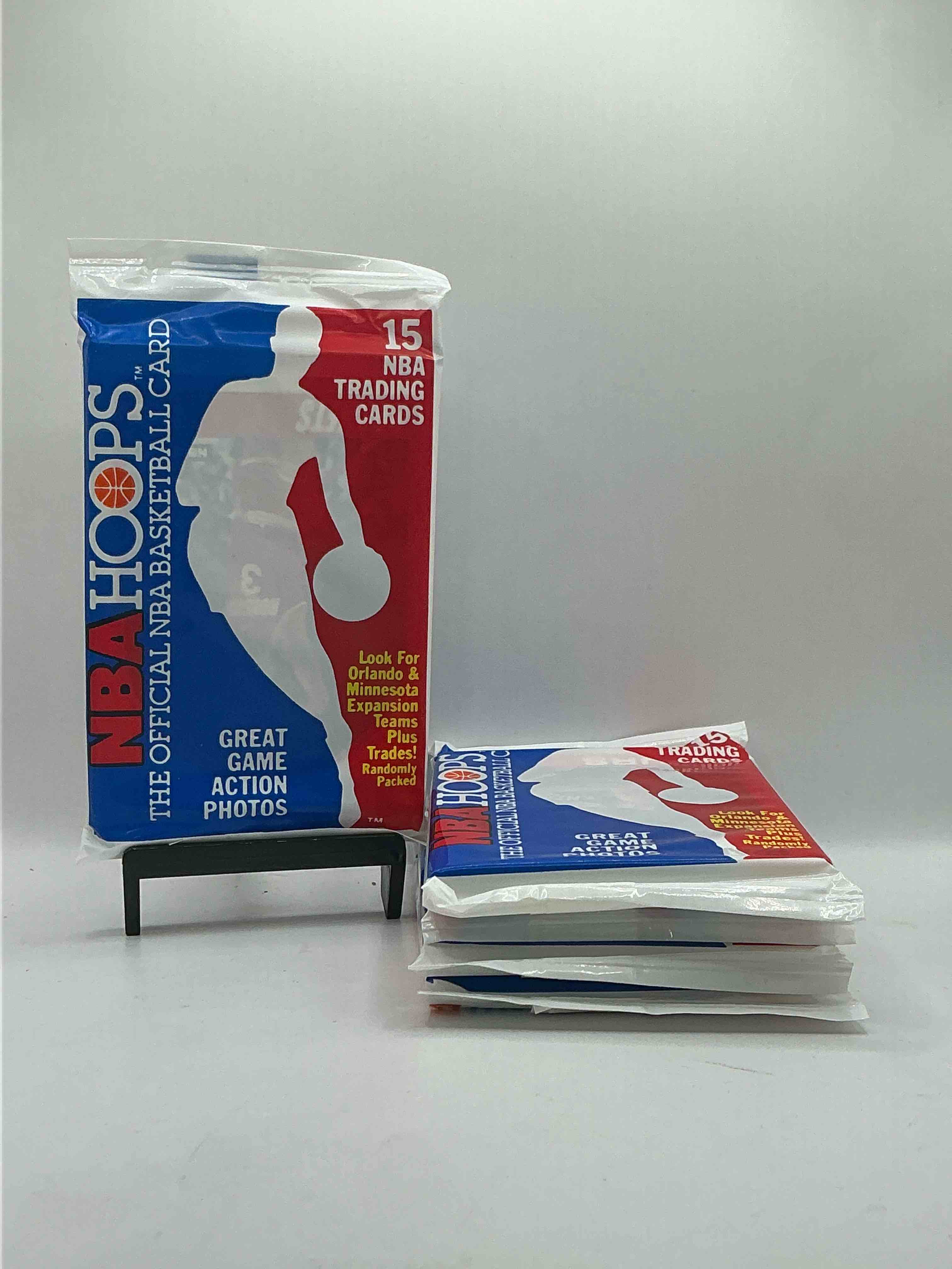 1989 Wow Valuable Michael Jordan?! Getting Very Rare! 1989/90 NBA Hoops Sealed Pack, Direct From Original Retail Case! Search For Valuable Michael Jordan #200 (PSA 10 Value Approx $200) & David Robinson's ONLY True Rookie Card #138 (PSA 10 Value $300) This Year Also Has Many Other Iconic Cards From Magic Johnson, Larry Bird & Too Many Others To List 1989 NBA Hoops Has Exploded in The Collector Market As It's The First Year Of NBA Hoops Production, & Only One Of Two Sets Produced in 1989 Don't Miss Out, Getting Very Rare!