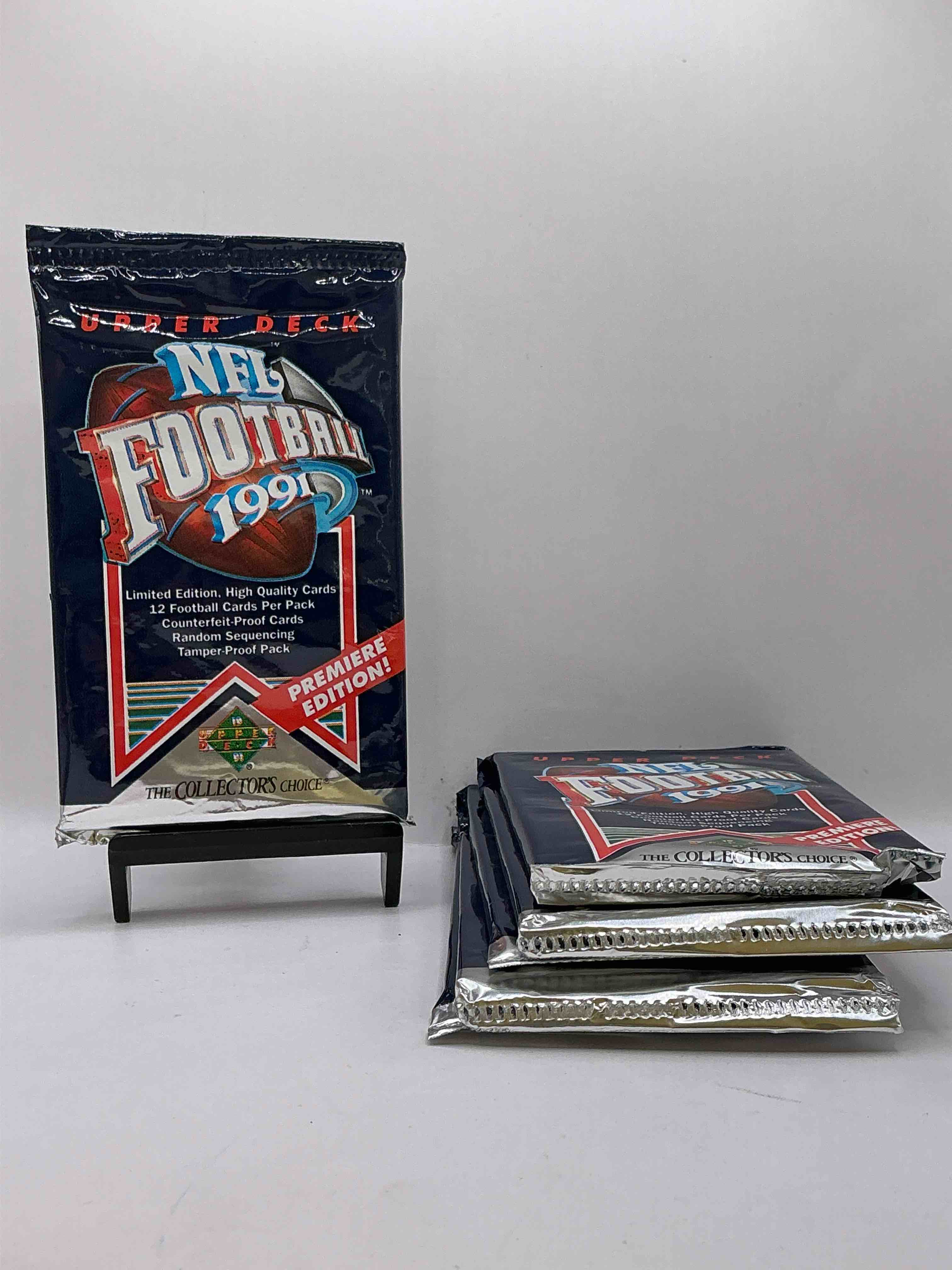 Rare & Vintage! 1991 Upper Deck Unopened NFL Football Packs! Direct From Original Box! Brett Favre Rookie Year! Search For Brett Favre Rookie & Other 80s Stars!