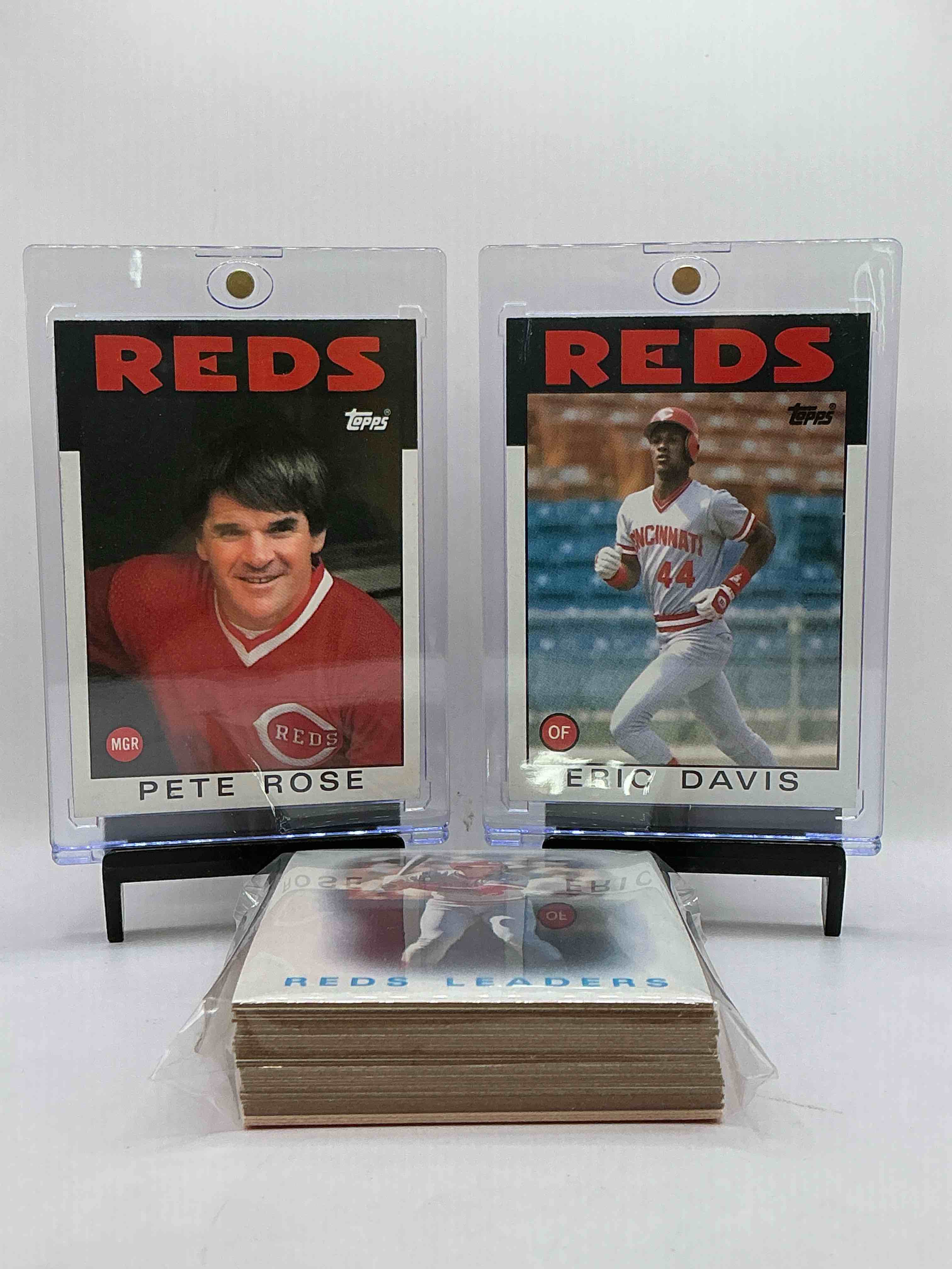 1986 Topps Baseball REDS Complete Set! 39 Card Reds Set, Including Multiple Pete Rose Cards! Legends Like Pete Rose, Eric Davis & So Many More!