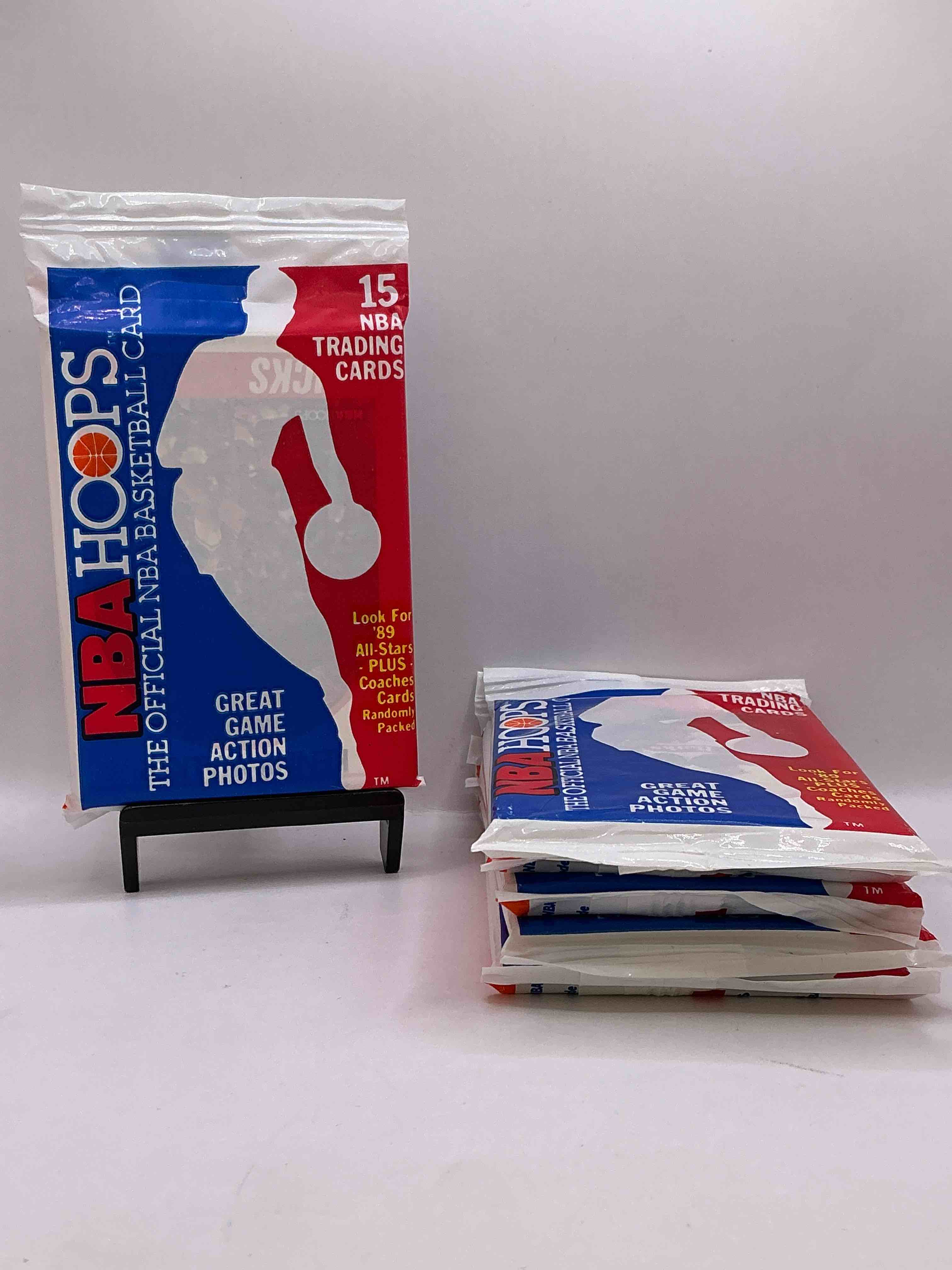 1989 Wow Valuable Michael Jordan?! Getting Very Rare! 1989/90 NBA Hoops Sealed Pack, Direct From Original Retail Case! Search For Valuable Michael Jordan #200 (PSA 10 Value Approx $200) & David Robinson's ONLY True Rookie Card #138 (PSA 10 Value $300) This Year Also Has Many Other Iconic Cards From Magic Johnson, Larry Bird & Too Many Others To List 1989 NBA Hoops Has Exploded in The Collector Market As It's The First Year Of NBA Hoops Production, & Only One Of Two Sets Produced in 1989 Don't Miss Out, Getting Very Rare!