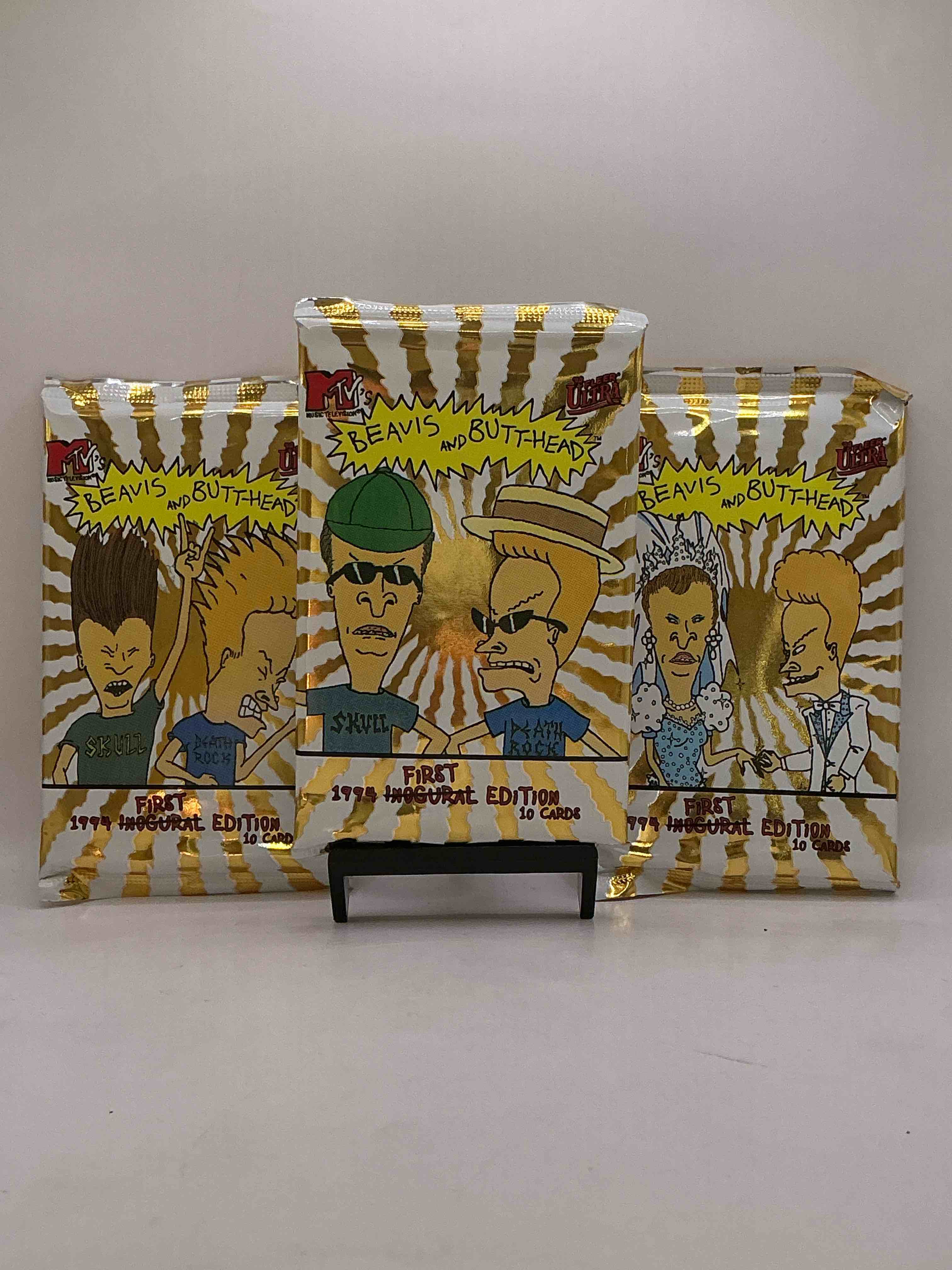 Beavis & Butt-head Fans Rejoice! 1994 Super Rare, First Edition, Sealed Beavis & Butt-head Card Packs! Own Pieces Of B&B History! 