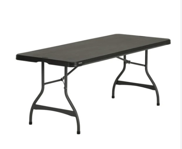 lifetime 6' commercial grade stacking folding table, assorted colors