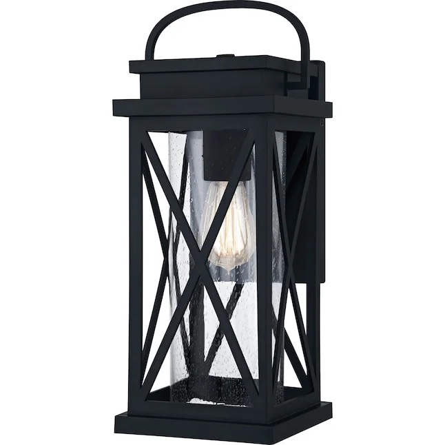 Quoizel Saint Elias 1-Light Matte Black Outdoor Wall Light