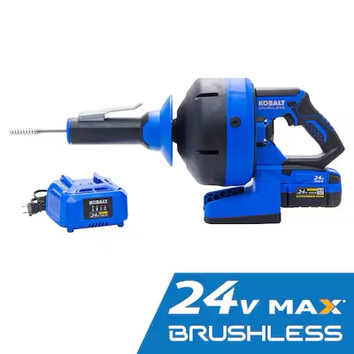 Kobalt 24-Volt 5/16-in dia x 35-ft L Galvanized wire 4 Ah Cordless Machine Augers 