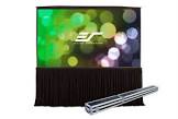 Elite Screens QuickStand 5-Second Series, 150-INCH 16:9, Manual Pull Up Projector Screen, Movie Home White 