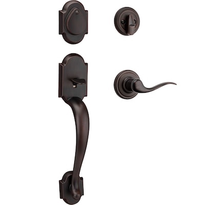 Signature Series Austin Venetian Bronze Exterior Single-Cylinder Deadbolt and