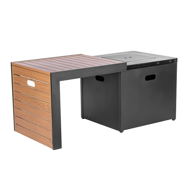 member's mark 31'' gas fire pit with sliding table