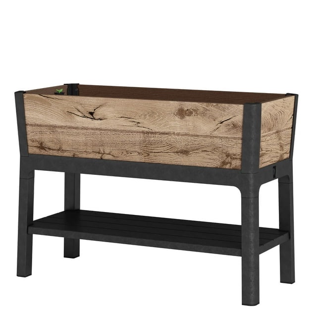 keter signature collection 29 gal. resin elevated garden bed