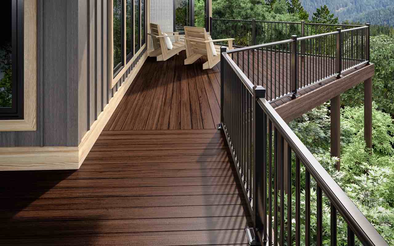Deckorators Solid Riverhouse 5/4in  x 6in  x 12ft Composite Deck Board