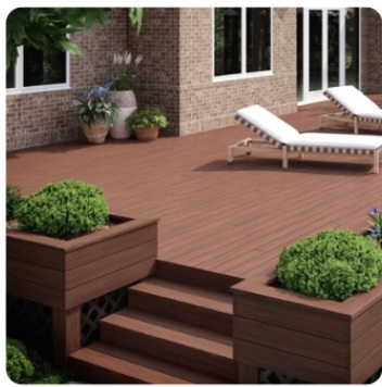 Deckorators Distressed 1-in x 6-in x 16-ft Composite Deck board, 3 Lobe Off  Spec, Slotted 